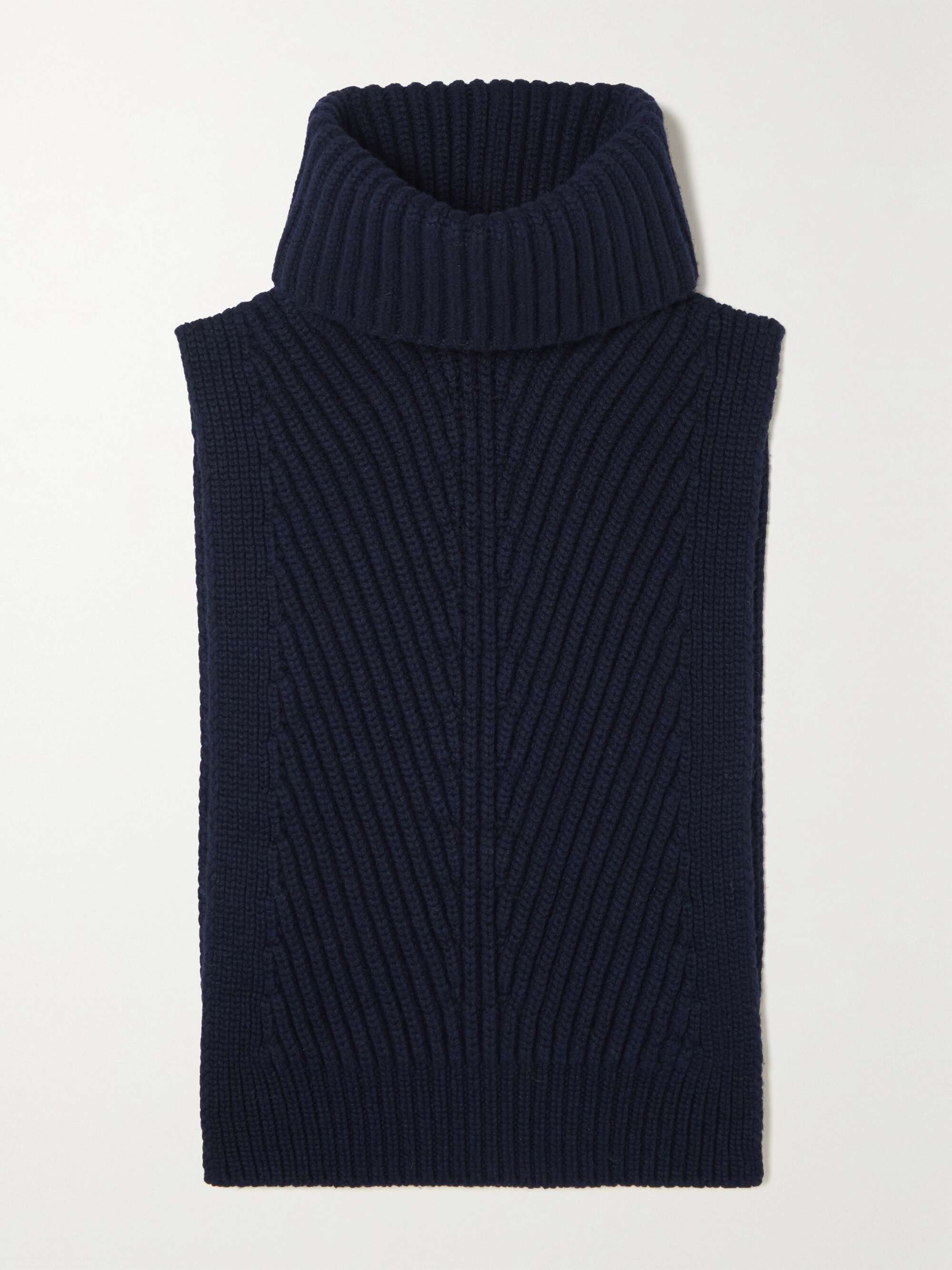 THE ROW Aso ribbed cashmere turtleneck tank