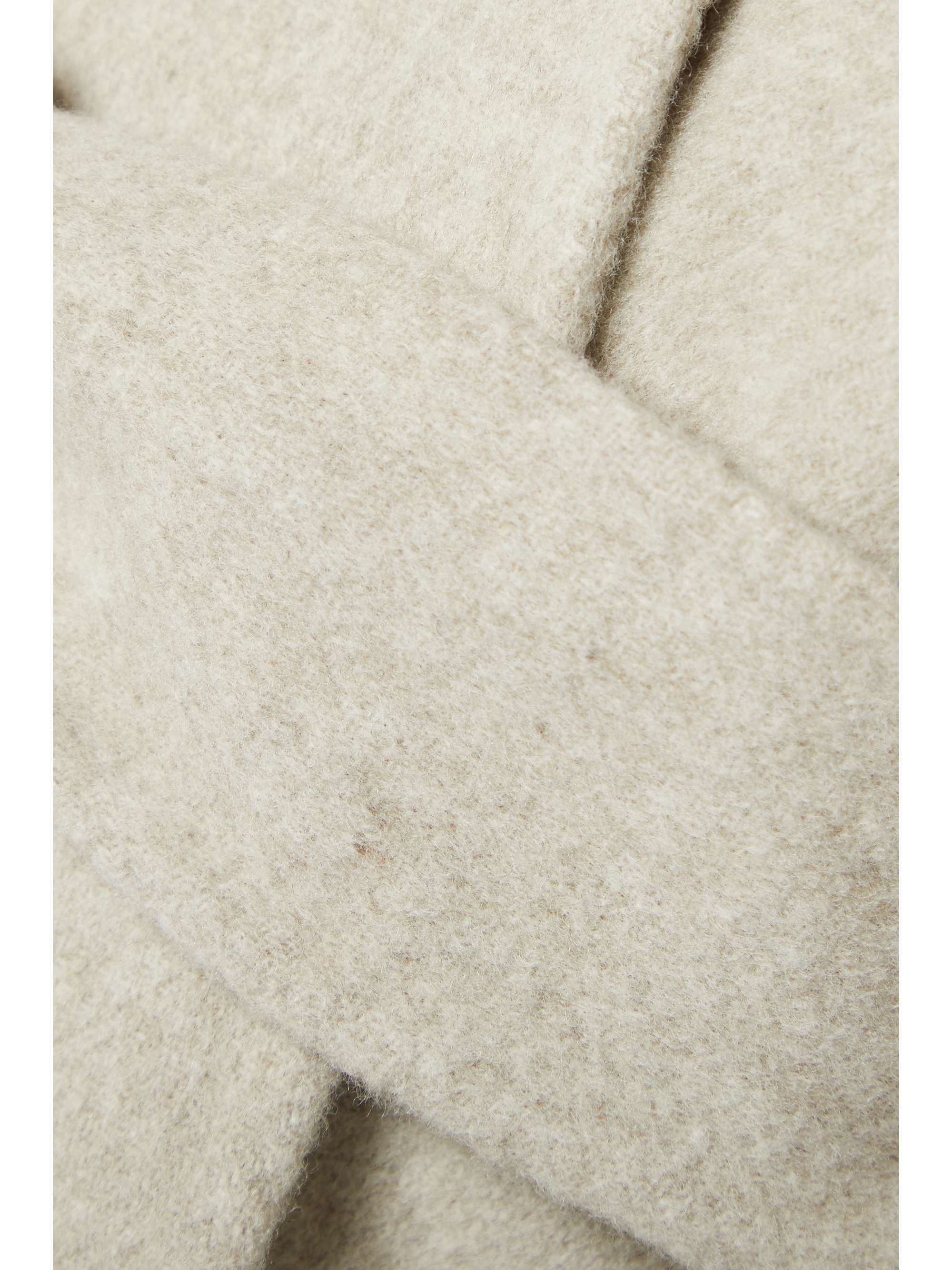 THE ROW Toba belted wool and cashmere-blend poncho