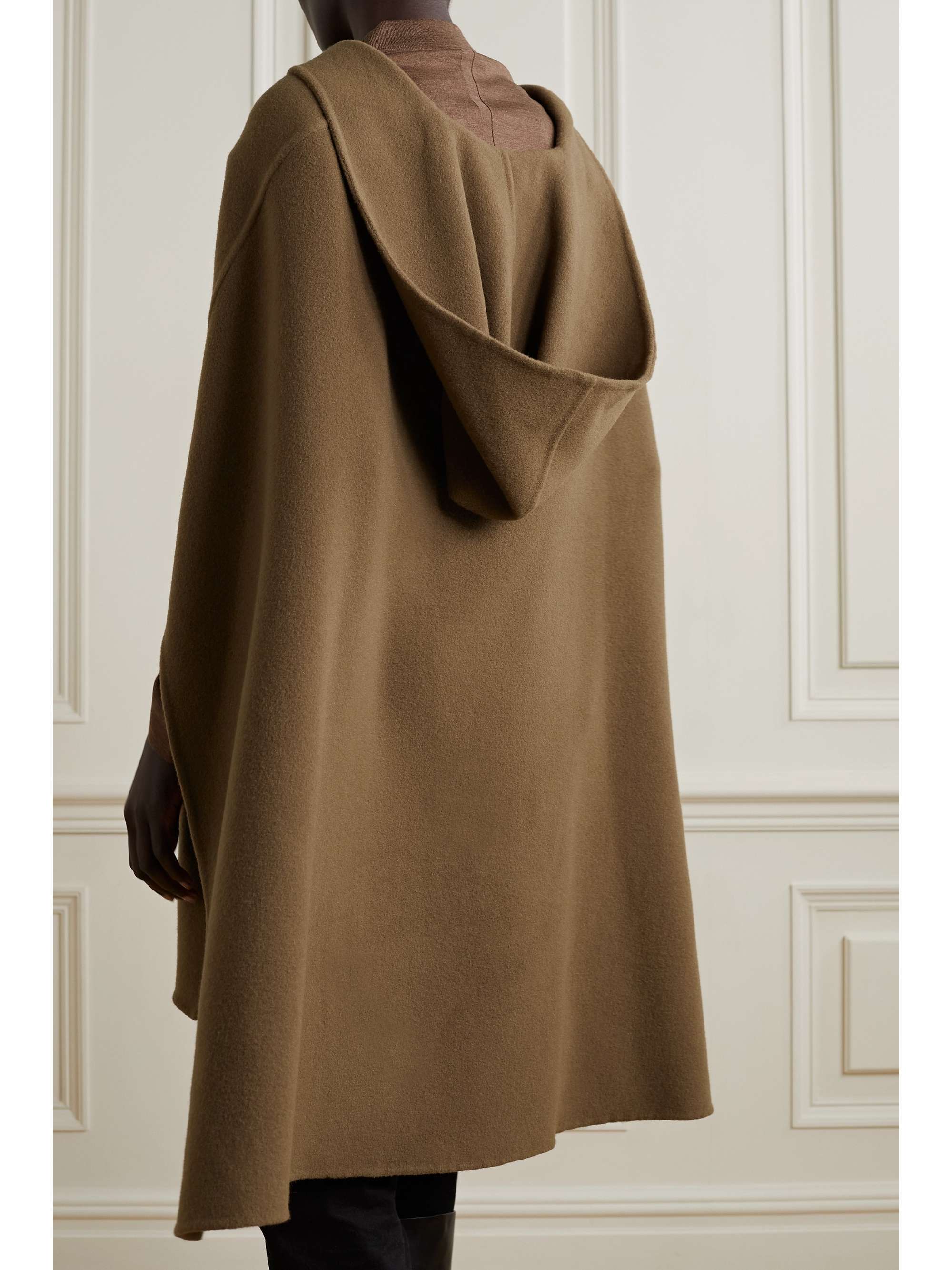 THE ROW Nusa hooded wool and cashmere-blend poncho