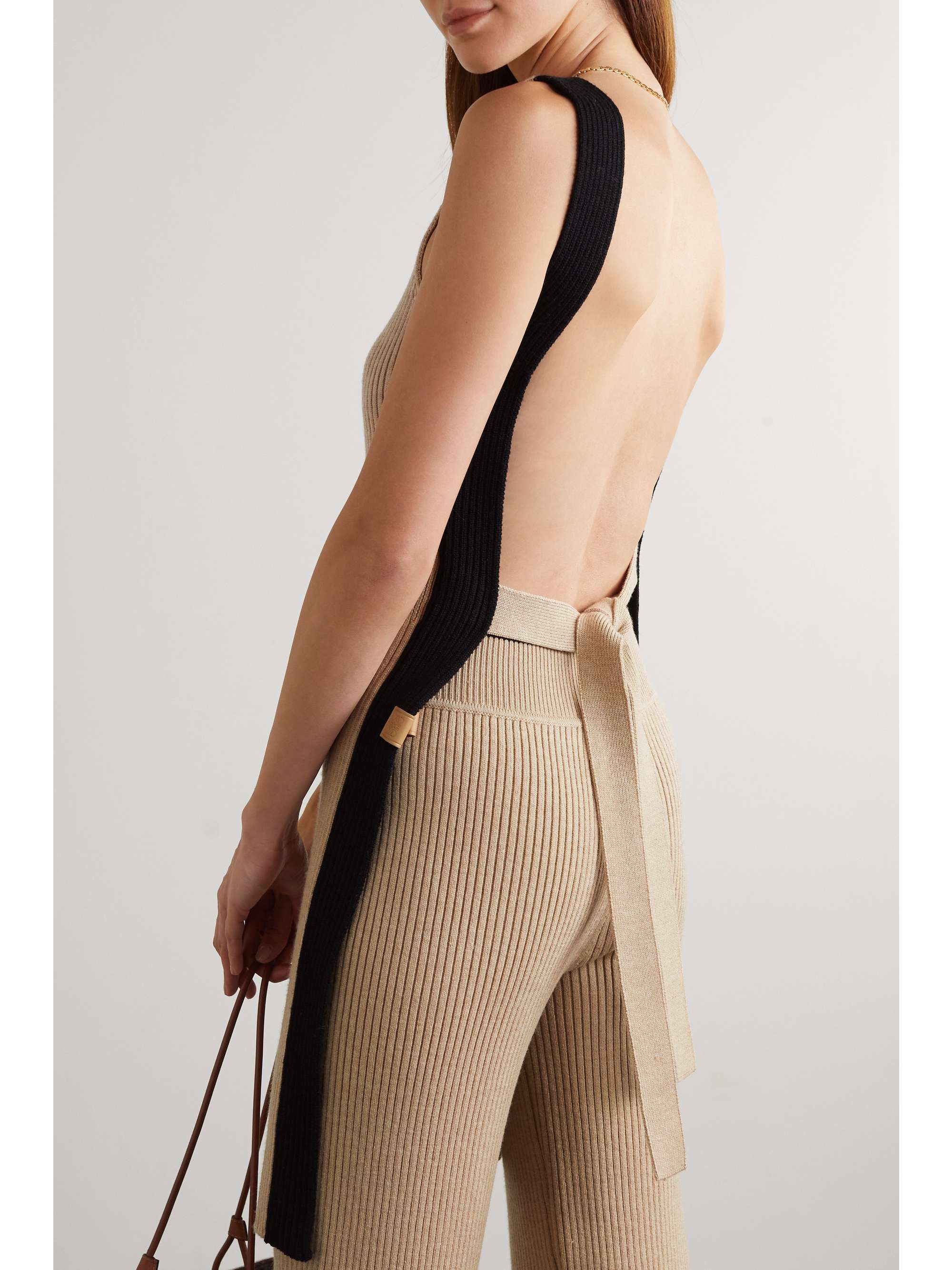 LOEWE Backless ribbed wool tunic