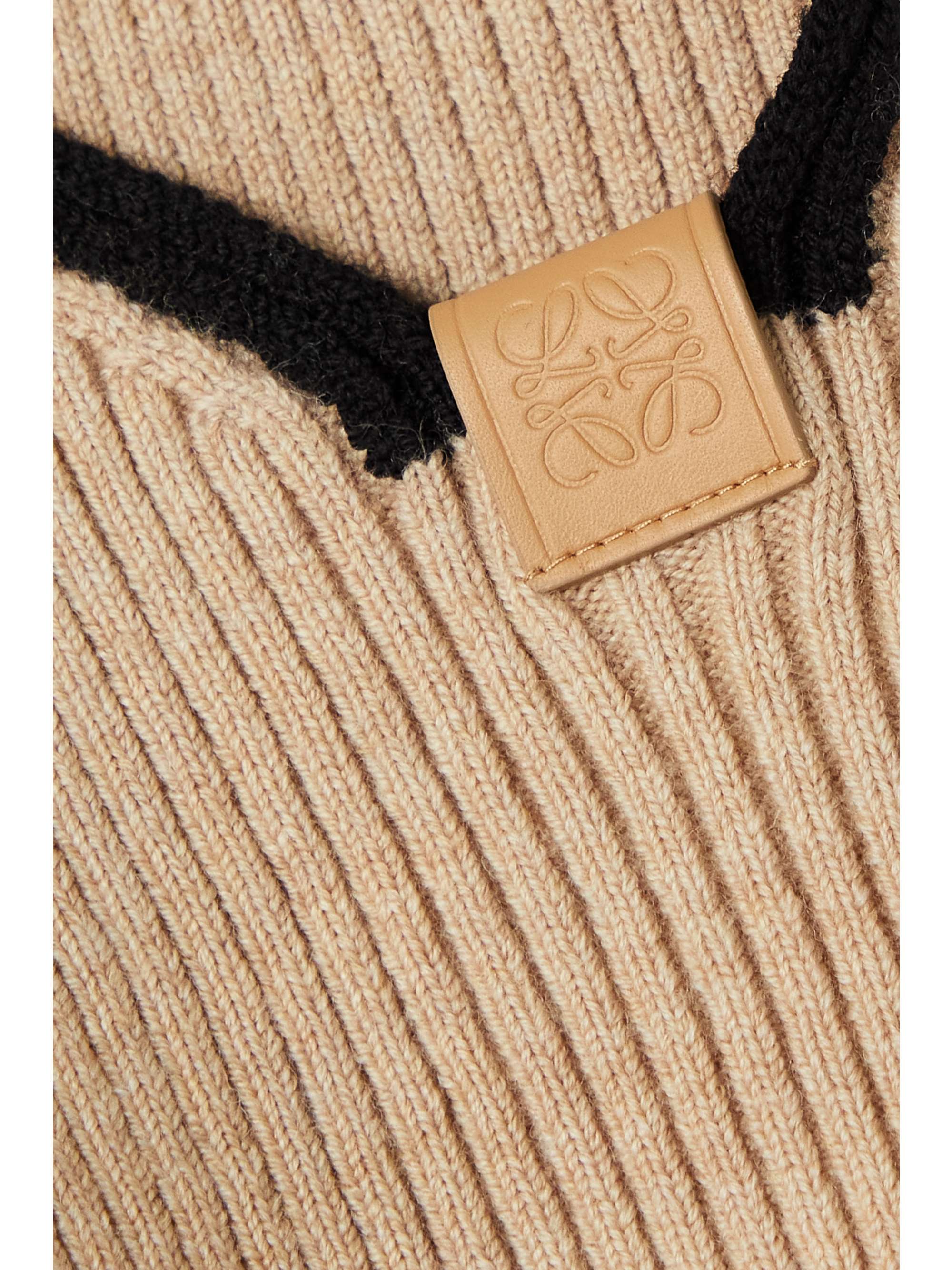 LOEWE Bustier aus Wolle in Rippstrick