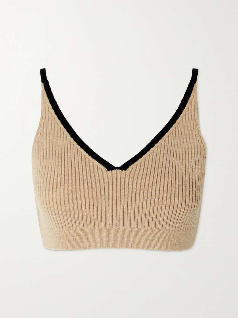 Loewe — Ribbed wool bralette