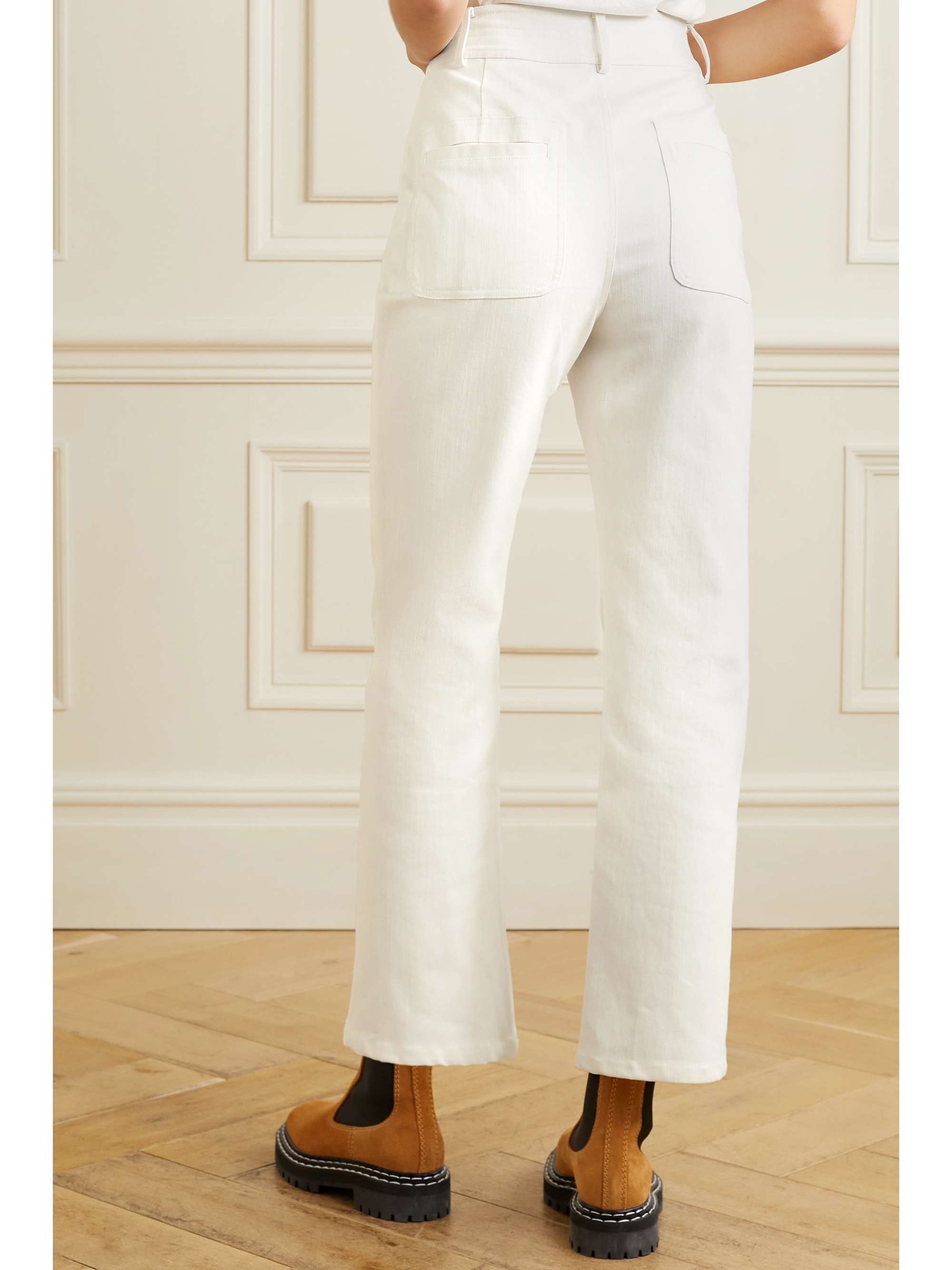 APIECE APART Marston cropped cotton-twill straight-leg pants