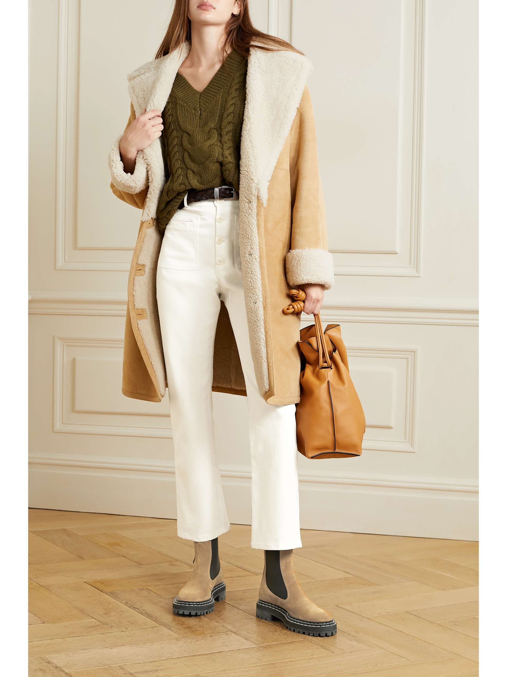 APIECE APART Marston cropped cotton-twill straight-leg pants