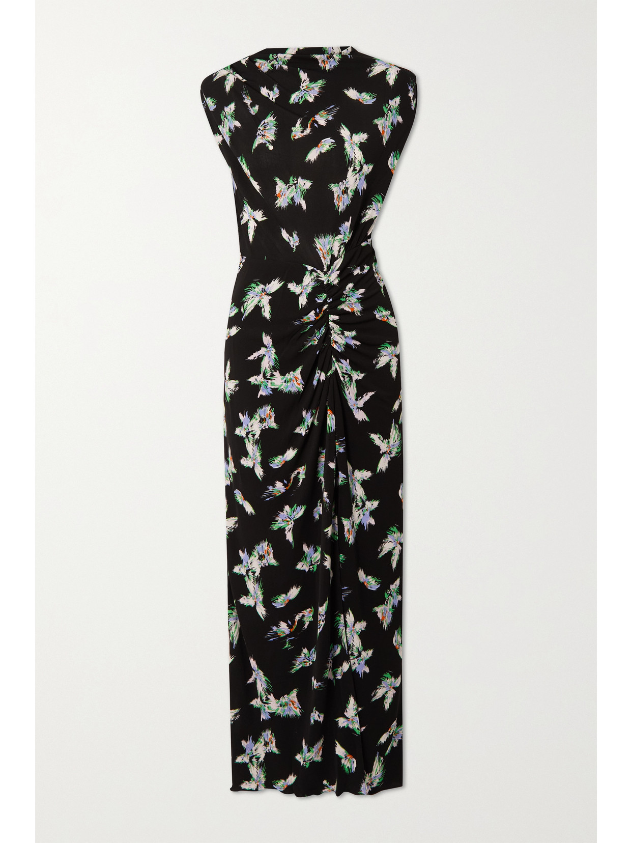 Diane Von Furstenberg Apollo Printed Ruched Jersey Maxi Dress In Black | ModeSens Diane Von Furstenberg Apollo Printed Ruched Jersey Maxi Dress In Black | ModeSens