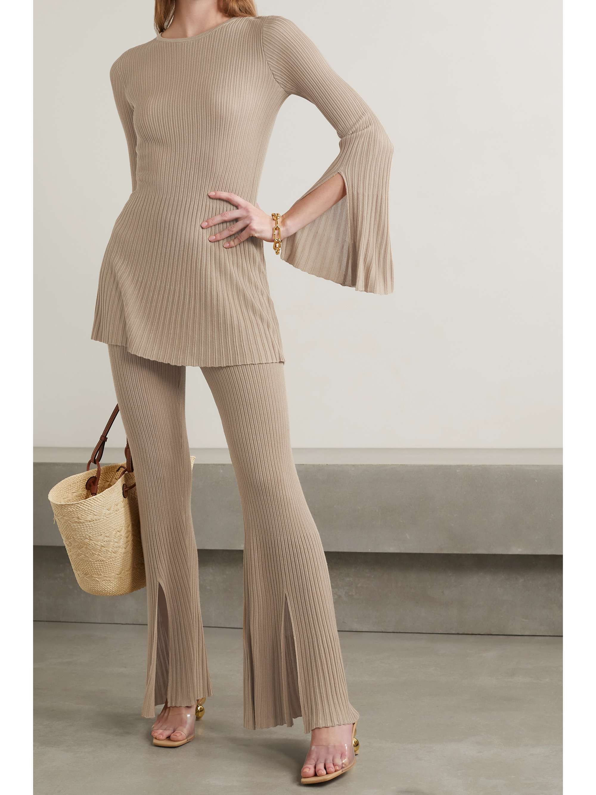 CULT GAIA Kasia ribbedknit top NETAPORTER