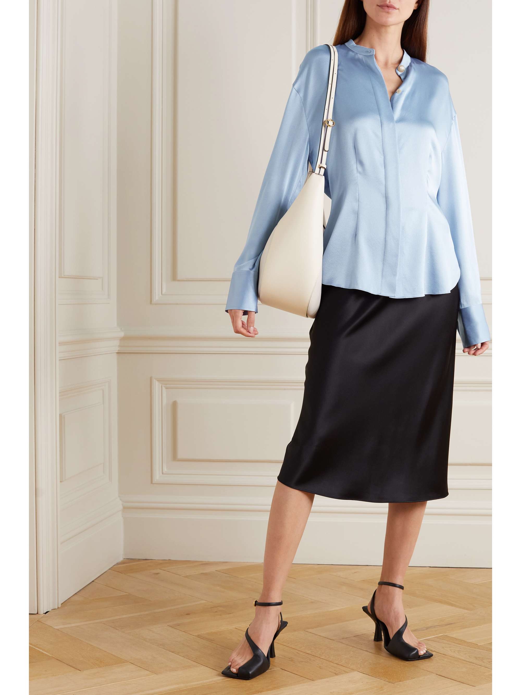 Silk-satin blouse