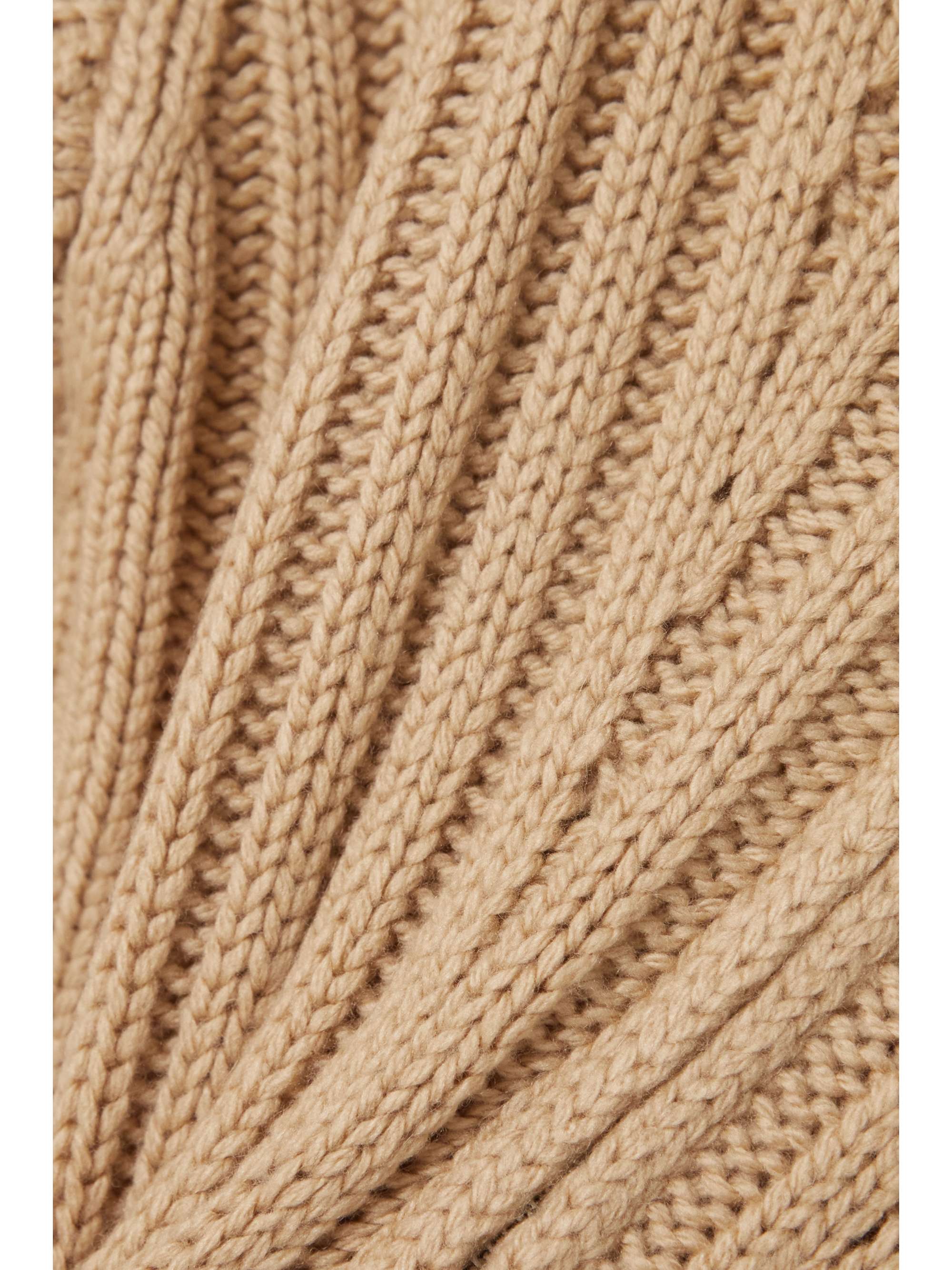 VINCE Ribbed wool and cashmere-blend cardigan