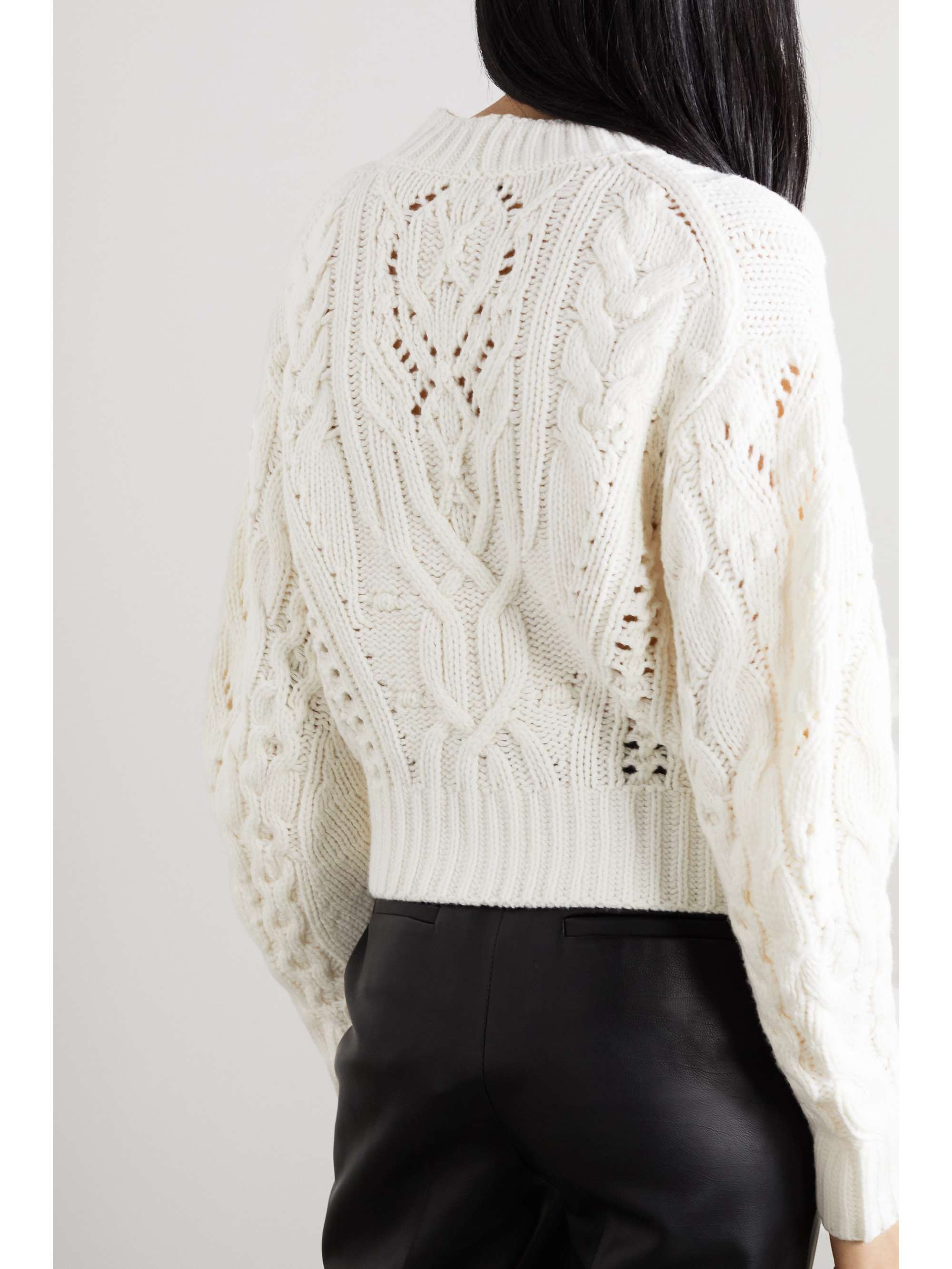 vince cable mock neck merino wool blend sweater