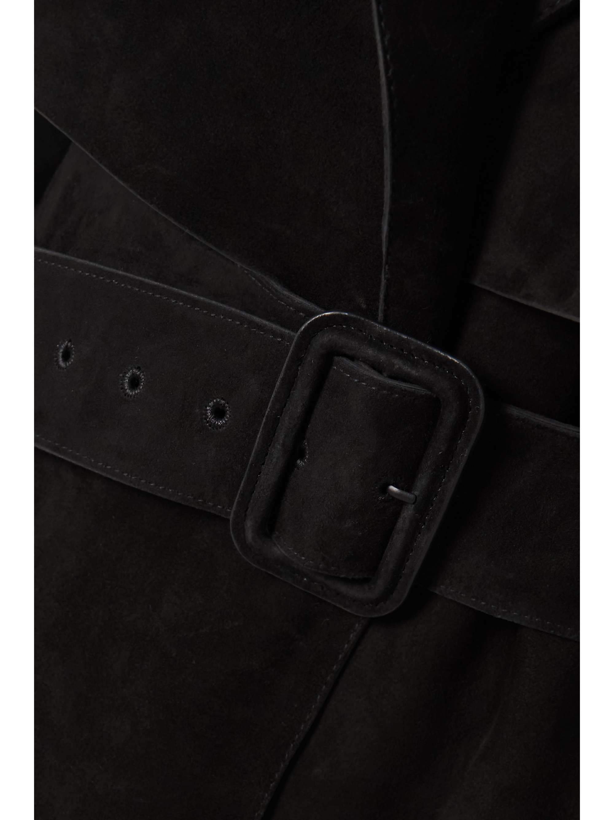 TOTEME Belted suede trench coat