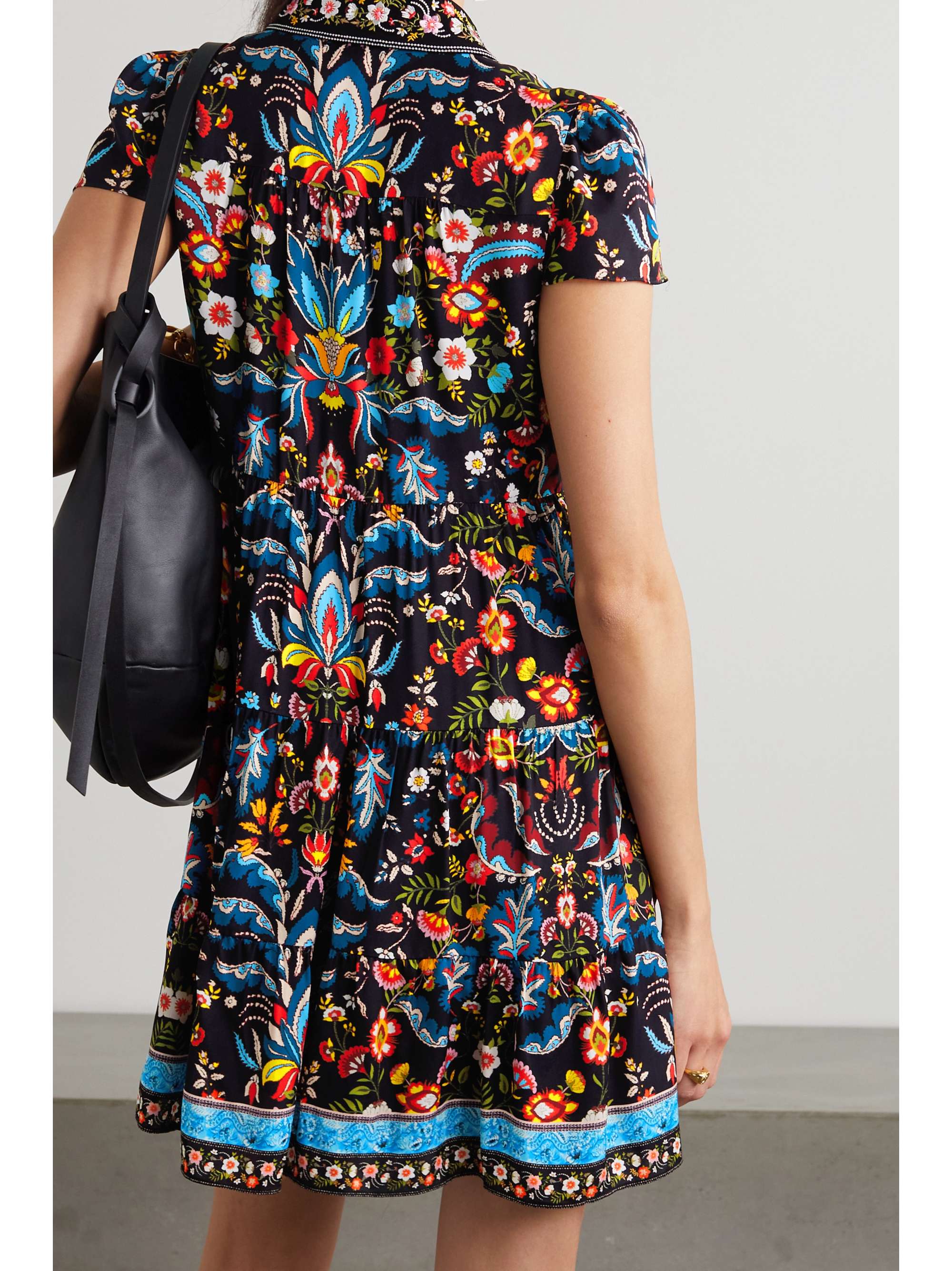 crepe mini shirt dress | ALICE + OLIVIA 