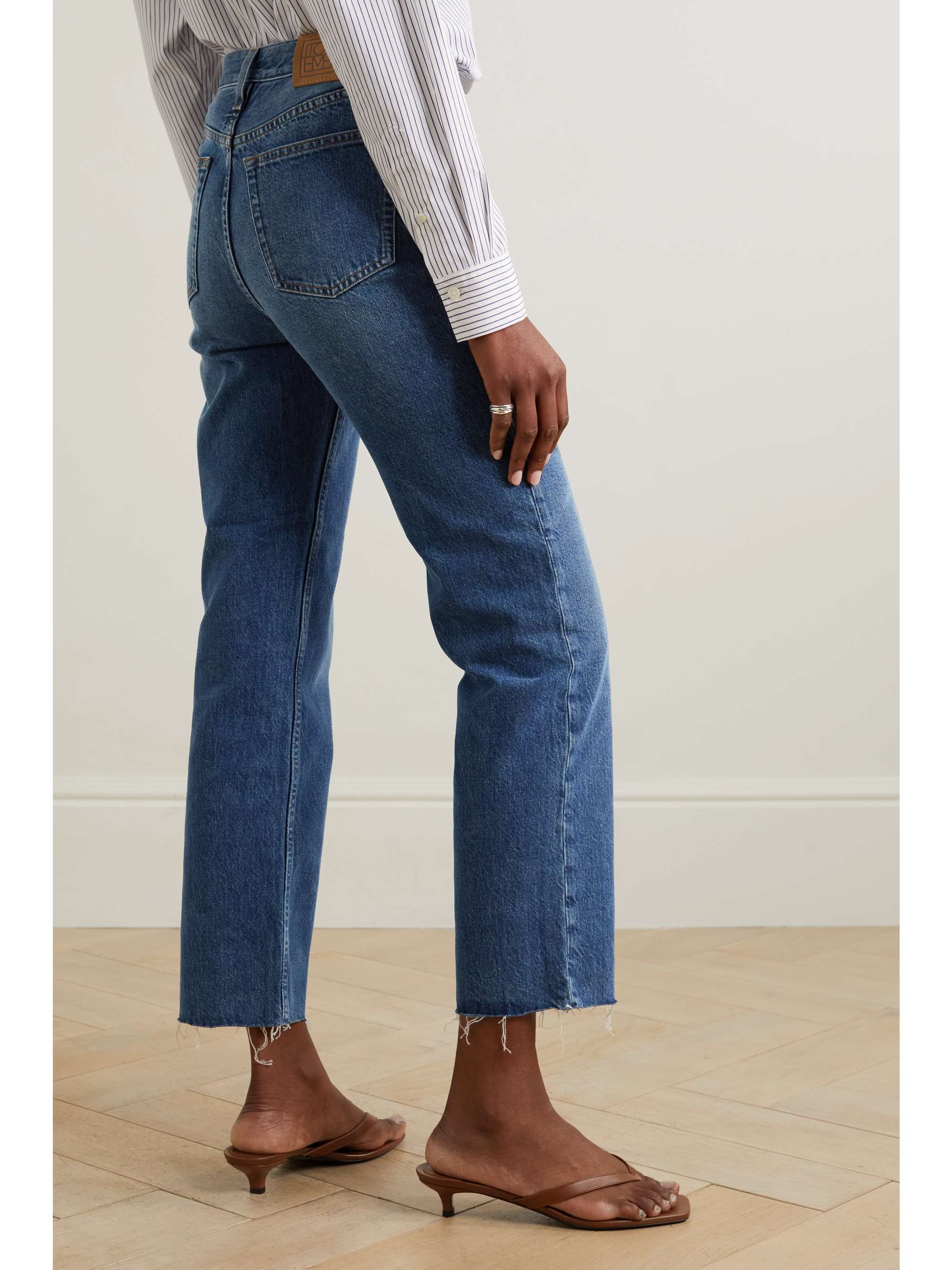 TOTEME Classic Cut high-rise straight-leg organic jeans