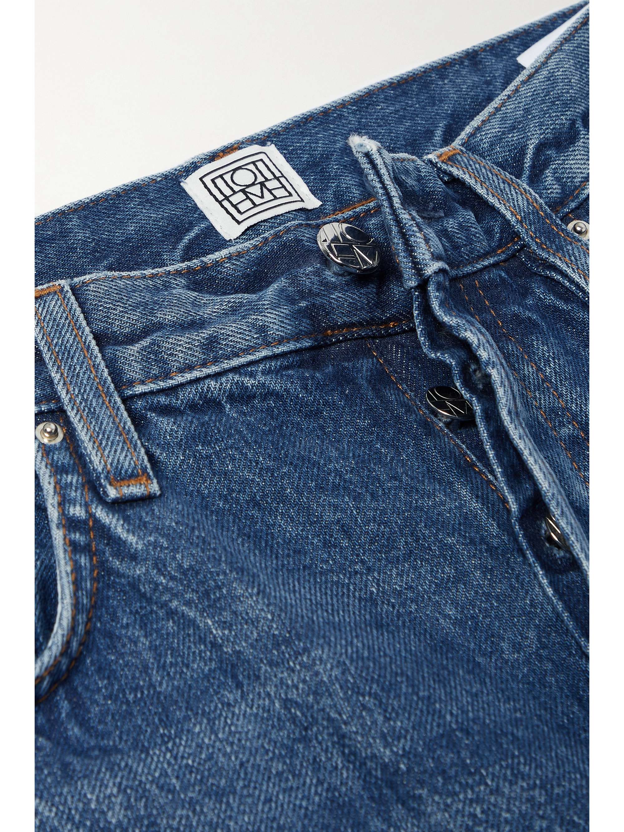 TOTEME Classic Cut high-rise straight-leg organic jeans