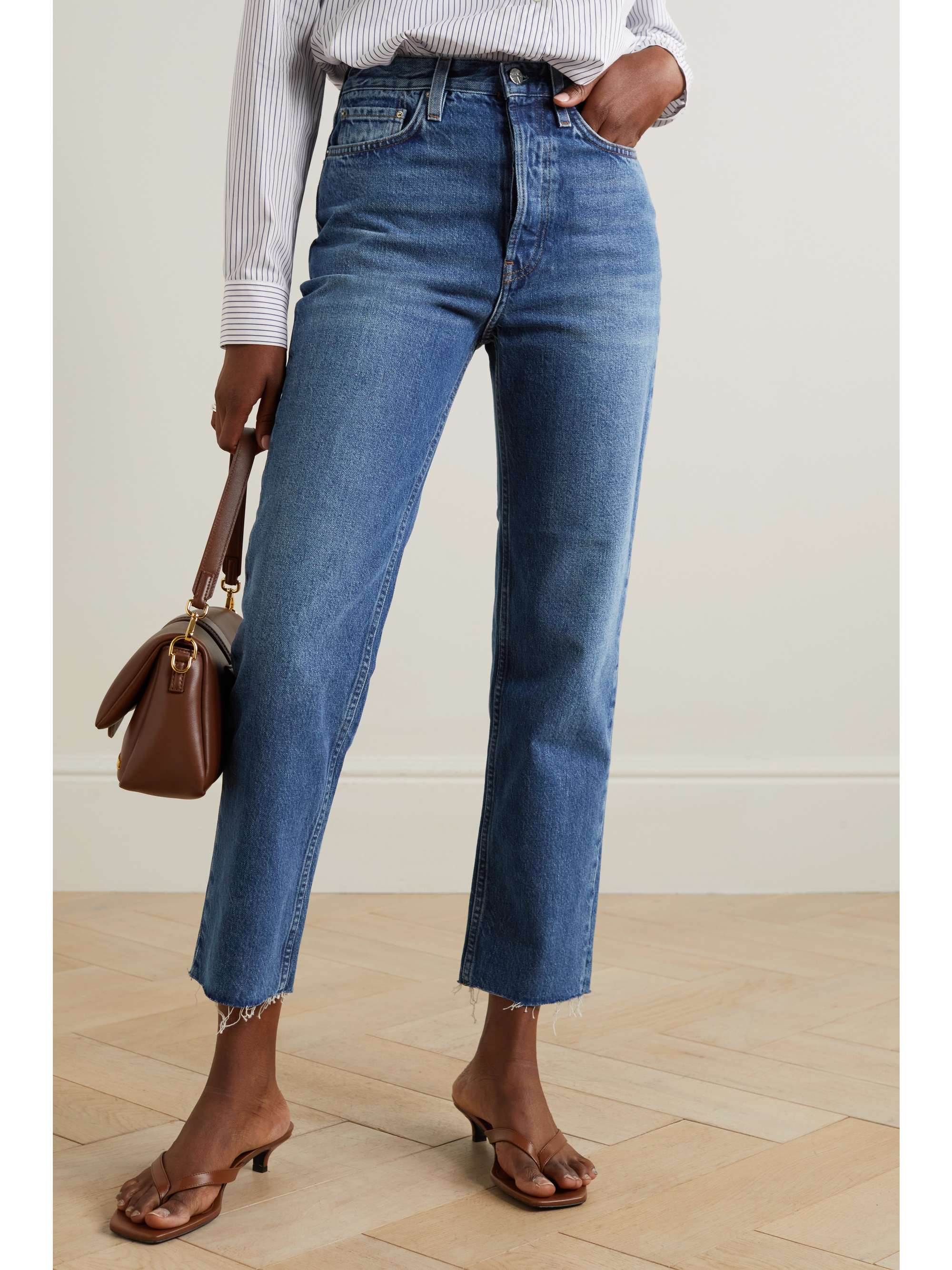 TOTEME + NET SUSTAIN Classic Cut high-rise straight-leg organic jeans ...