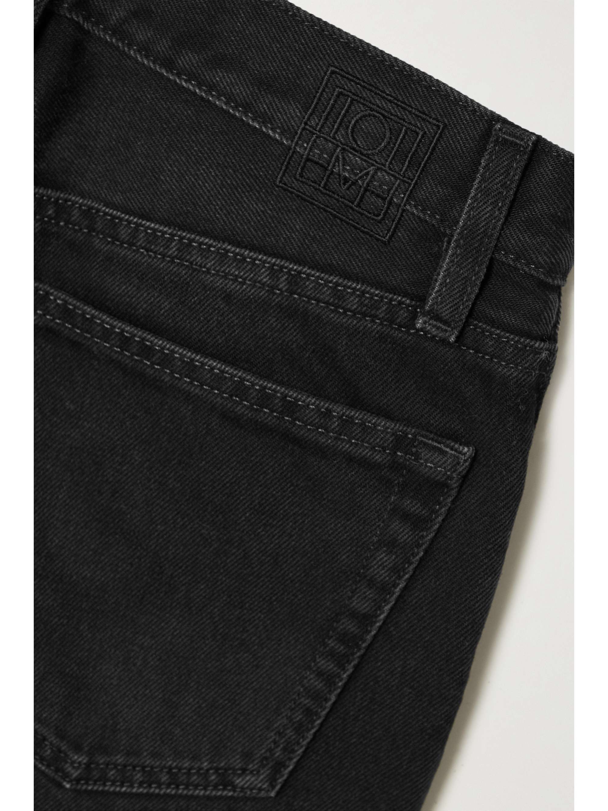 TOTEME Cropped organic high-rise flared jeans