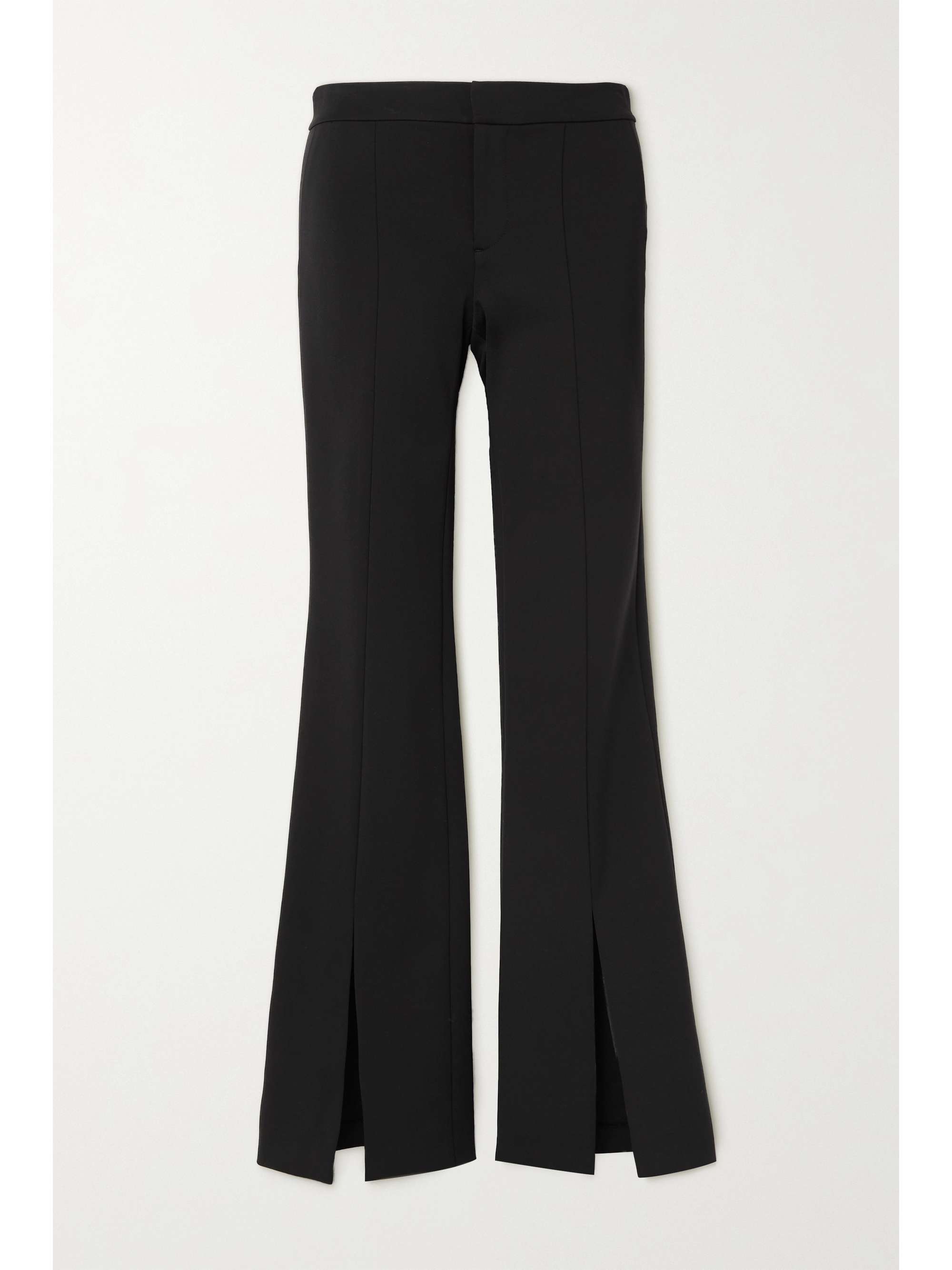 Black Walker stretch-cady flared pants 