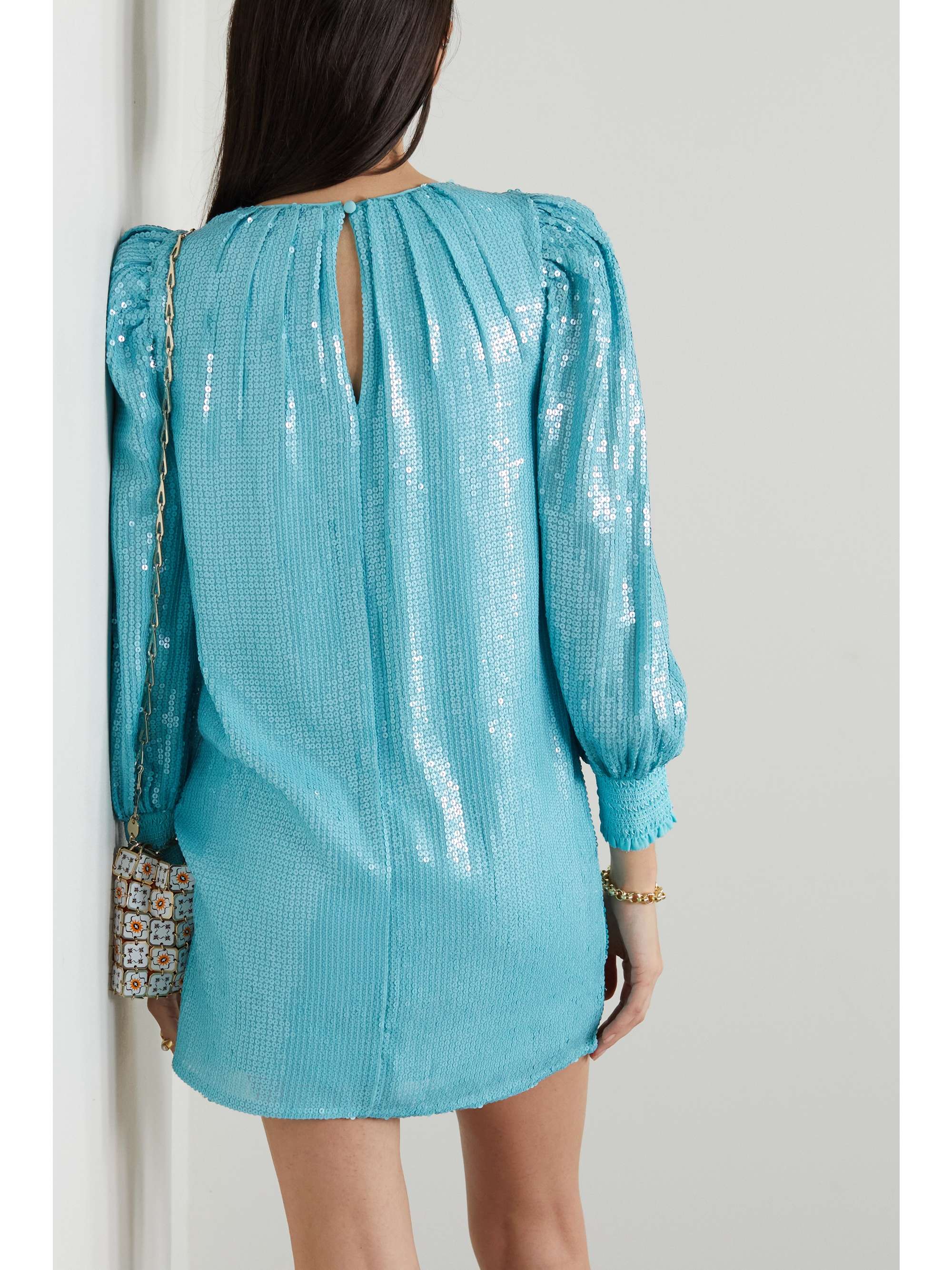 ALICE + OLIVIA Pauletta sequined tulle mini dress