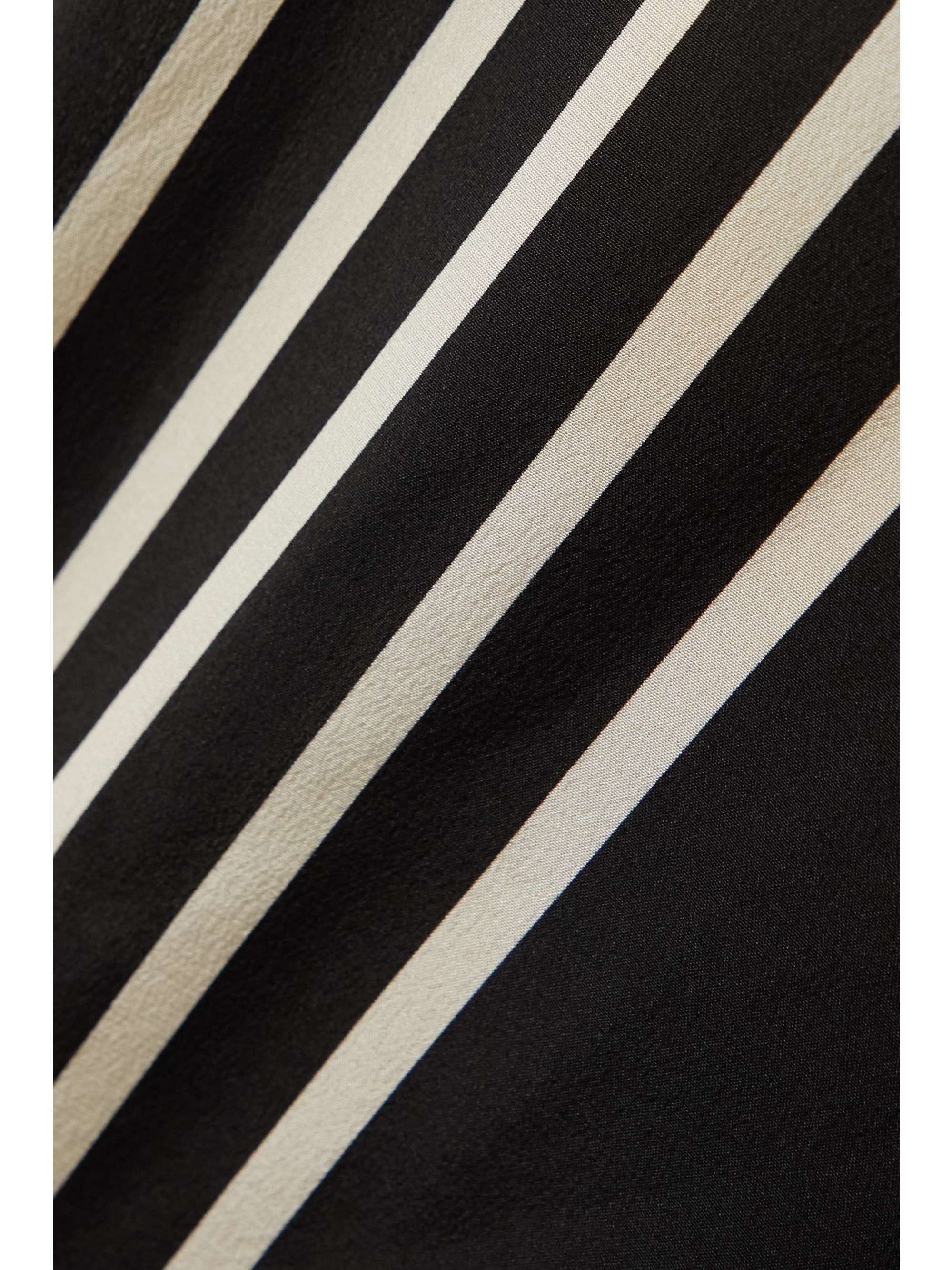 TOTEME Striped silk crepe de chine wide-leg pants