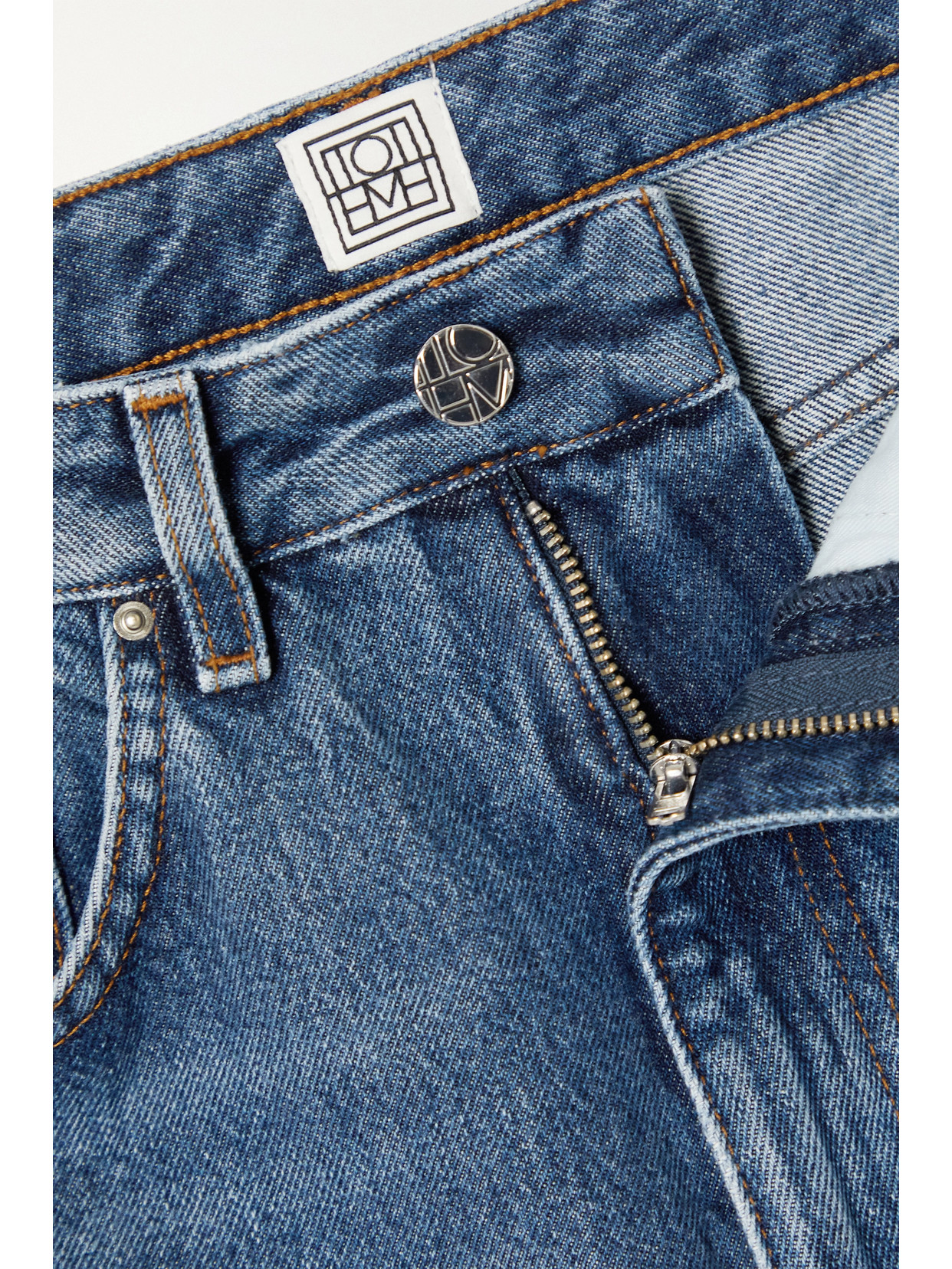 Totême Wide-leg Organic Jeans In Blue