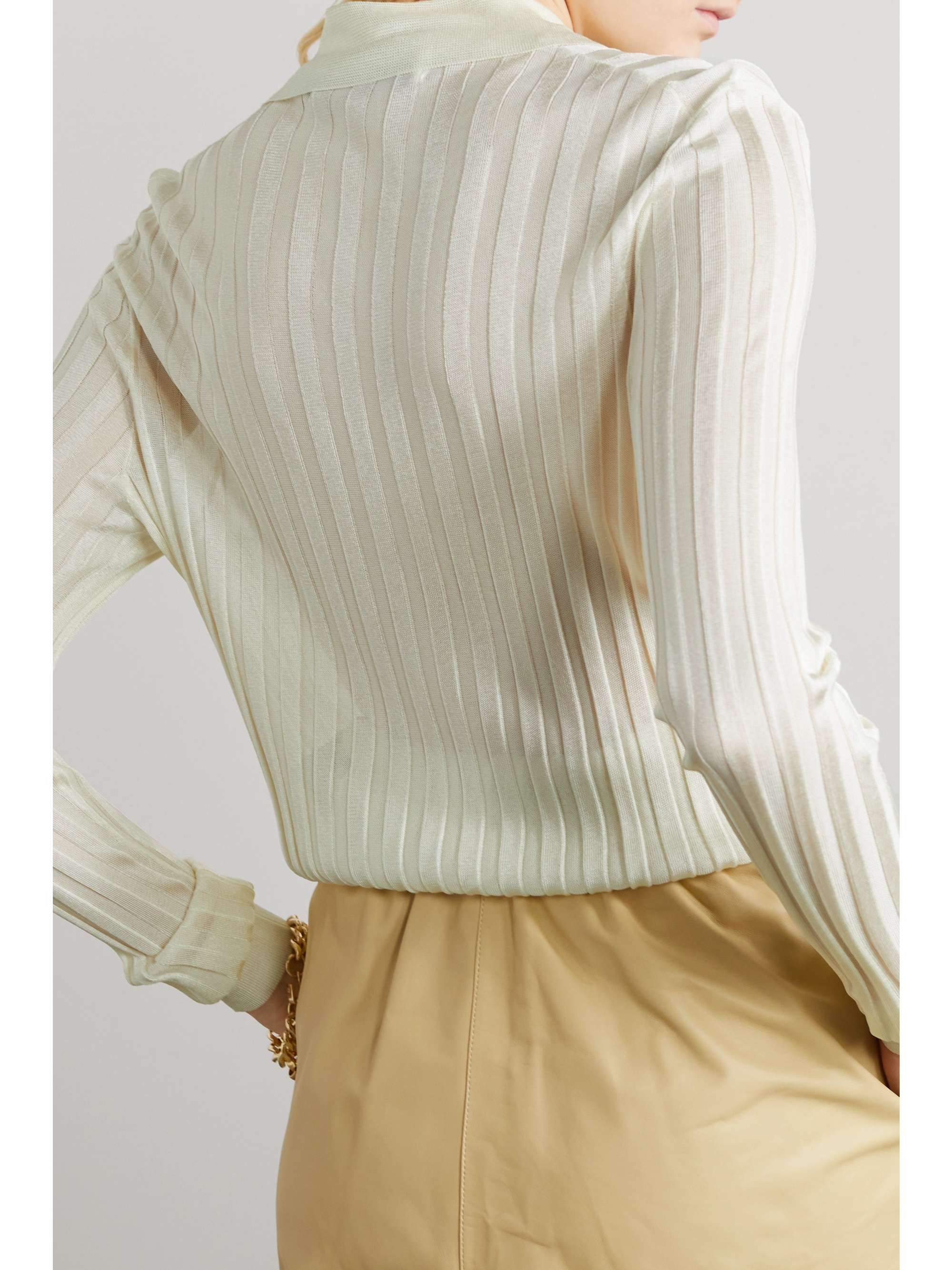 GIULIVA HERITAGE The Circe ribbed cotton polo sweater