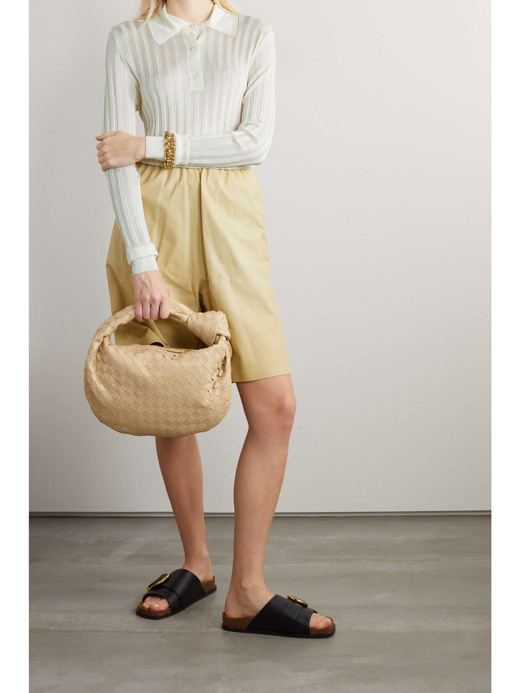 GIULIVA HERITAGE The Circe ribbed cotton polo sweater