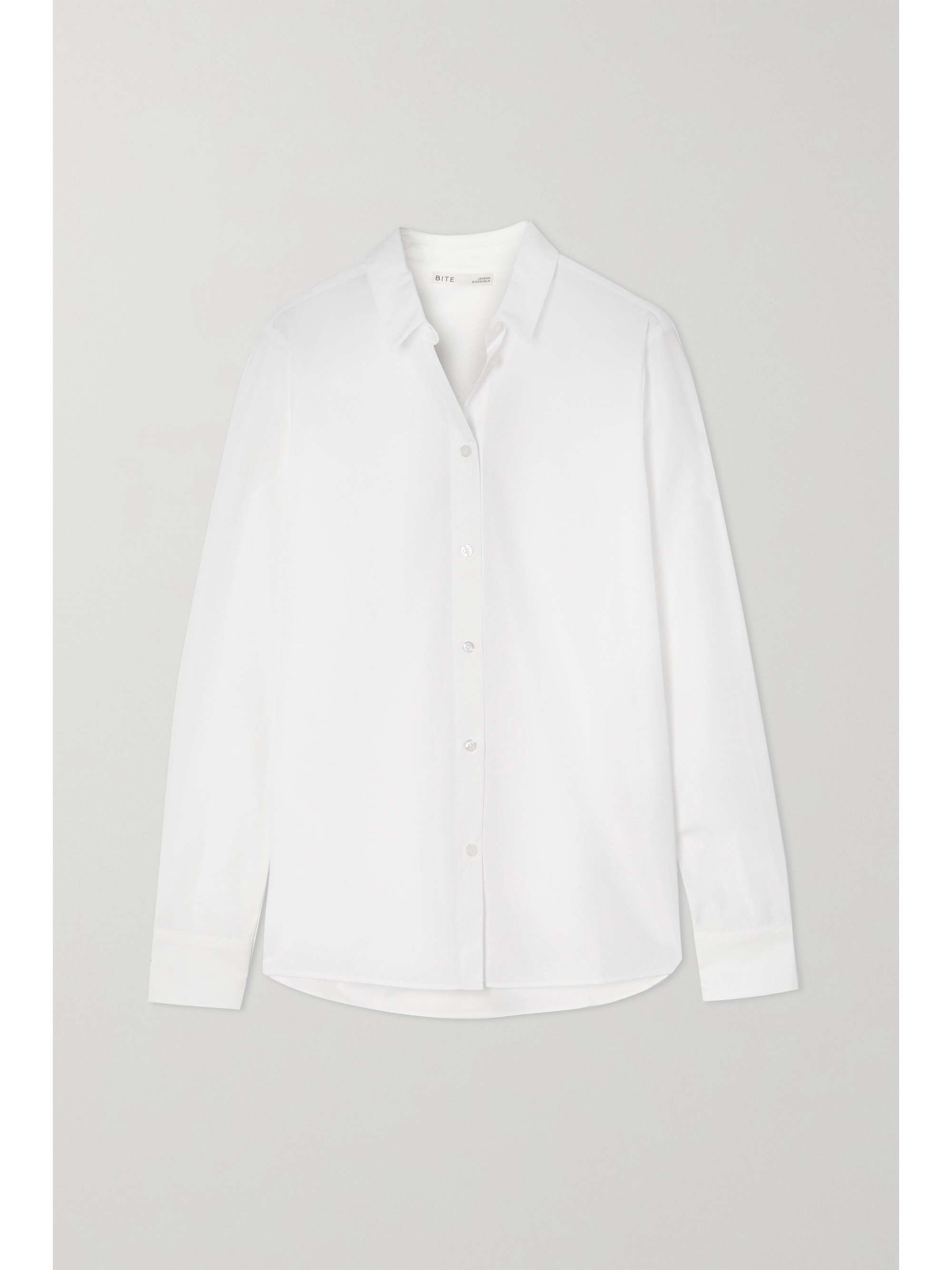 White Organic cotton-poplin shirt 