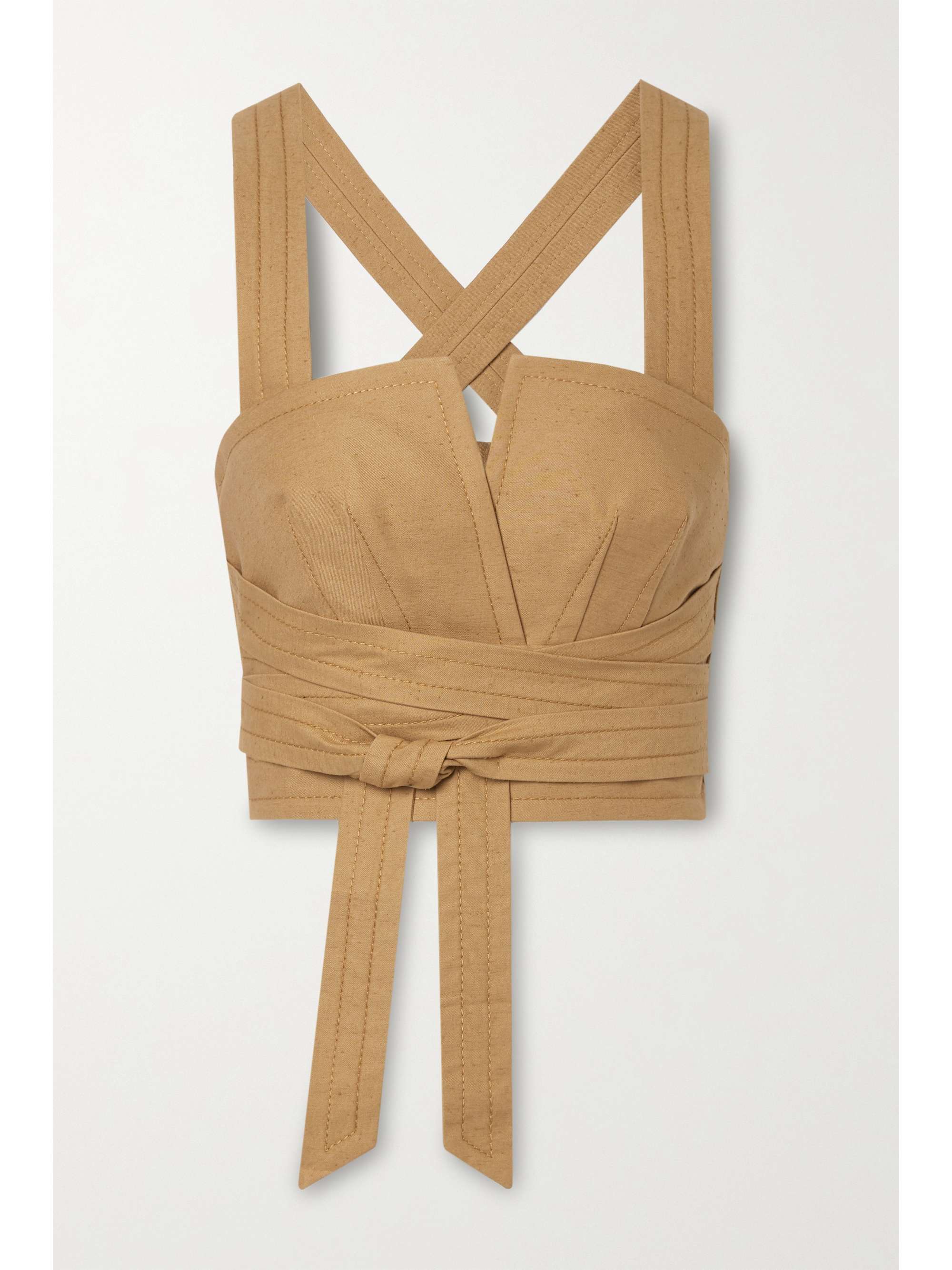 Tan bustier top Clearance