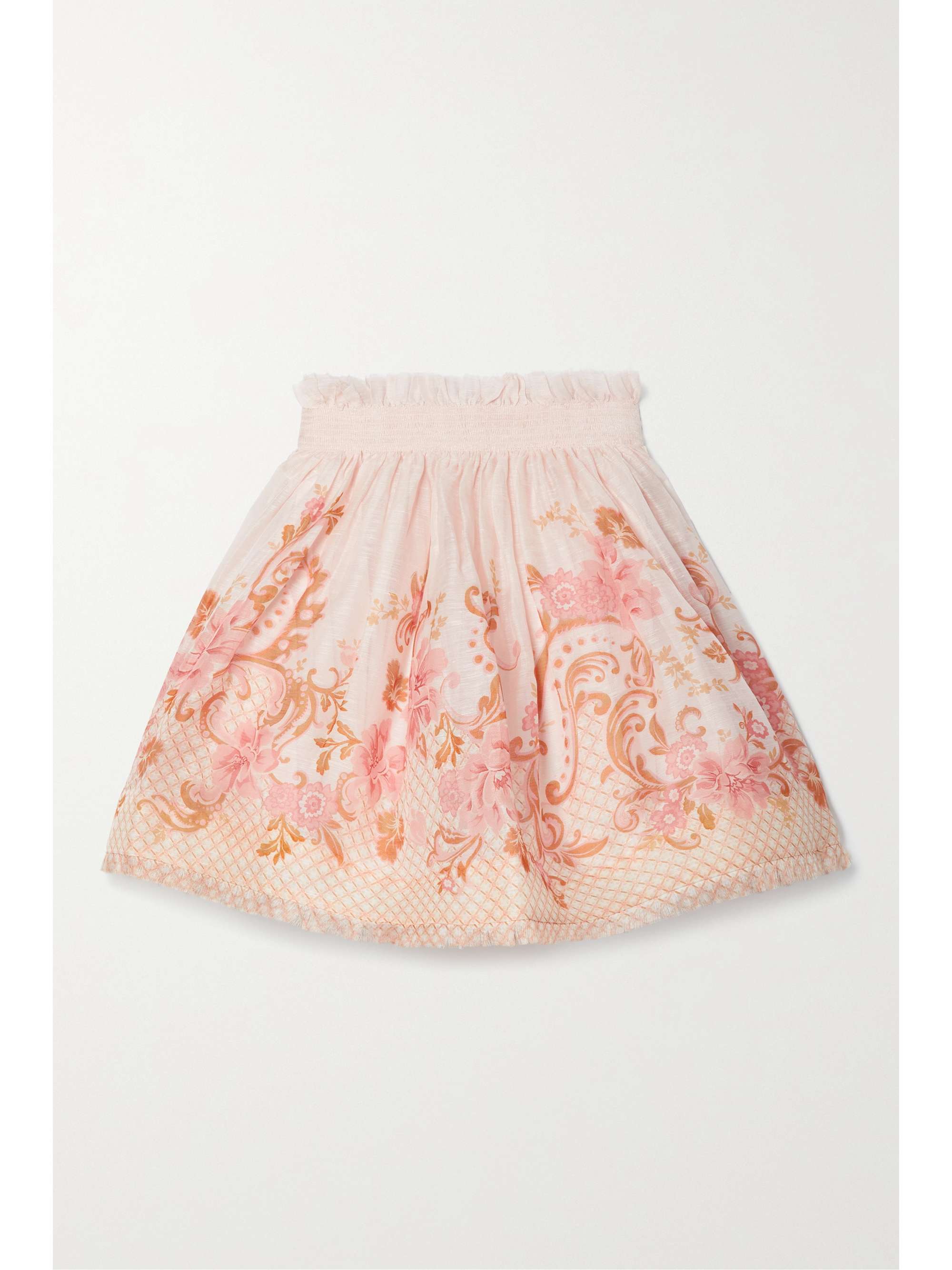 white faux suede skirt