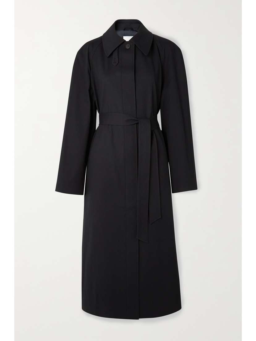LE 17 SEPTEMBRE Belted Wool-blend Coat