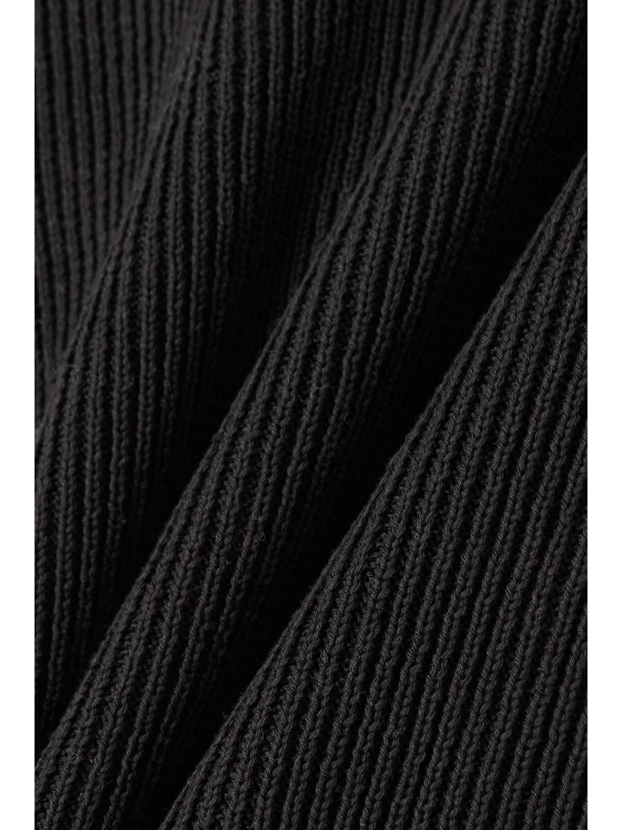 LE 17 SEPTEMBRE Ribbed-knit cotton midi dress