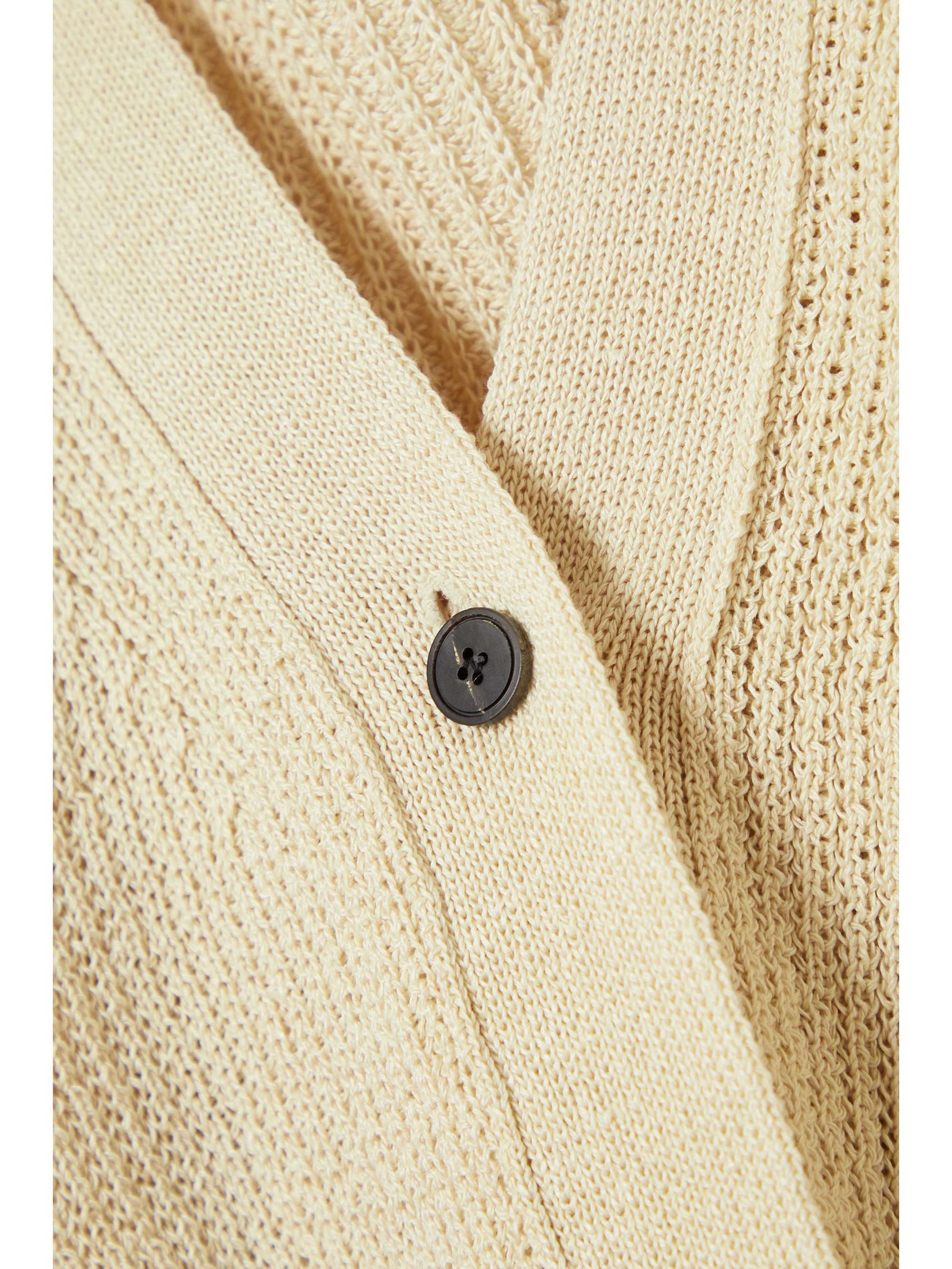 LE 17 SEPTEMBRE Ribbed linen-blend cardigan