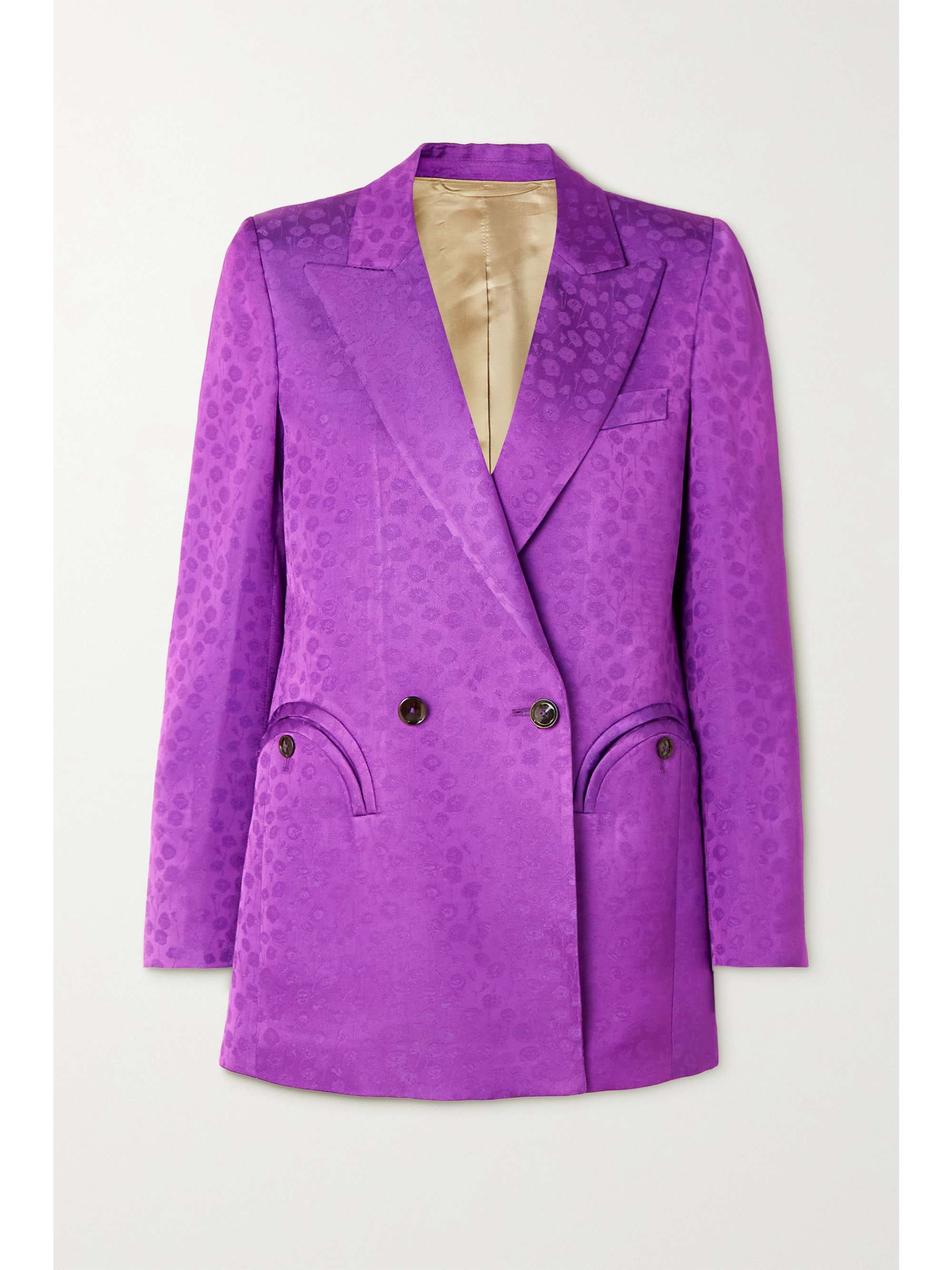 purple wool blazer