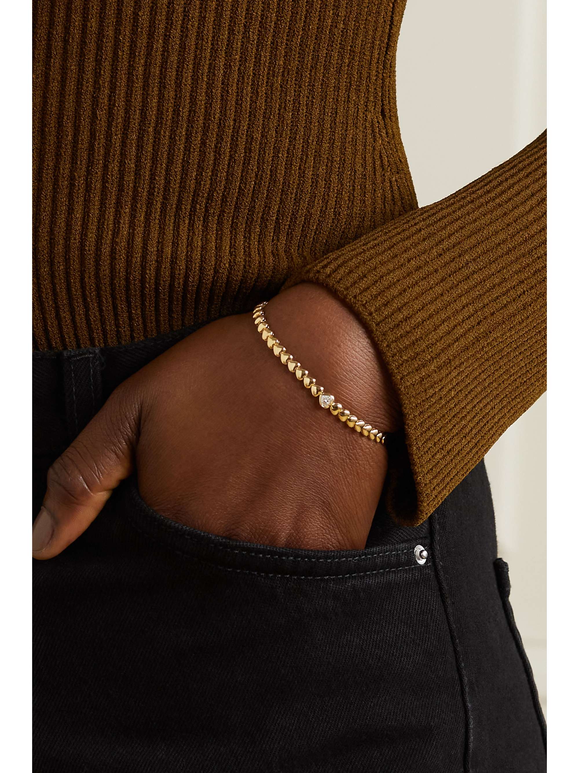 ANITA KO 18-karat gold diamond bracelet