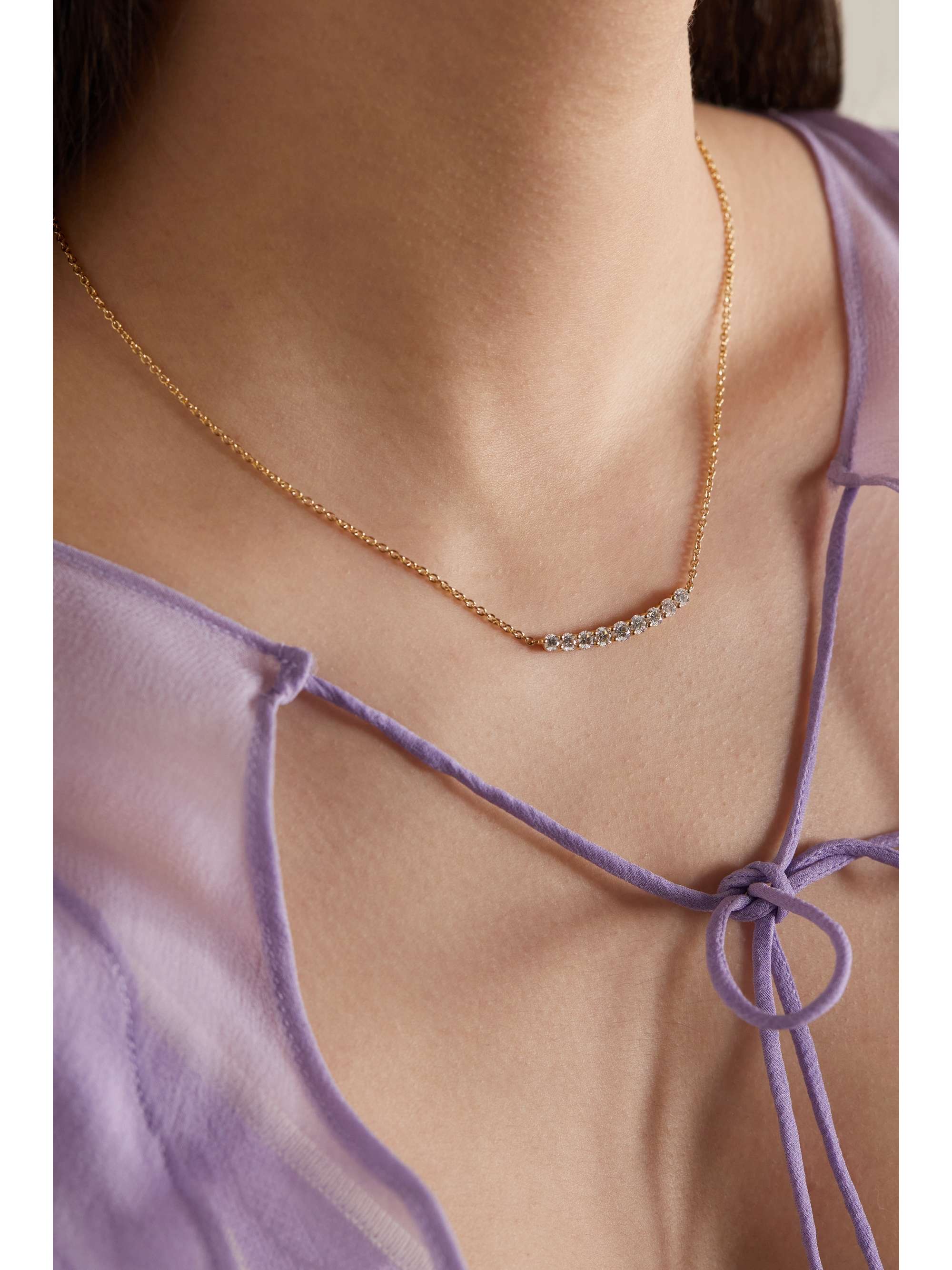 ANITA KO Delilah Kette aus 18 Karat Gold mit Diamanten
