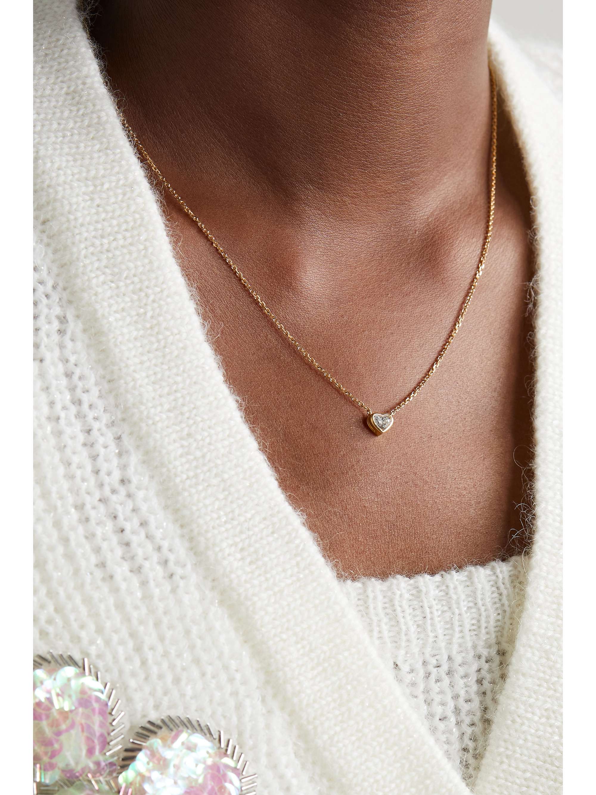 ANITA KO 18-karat rose gold diamond necklace