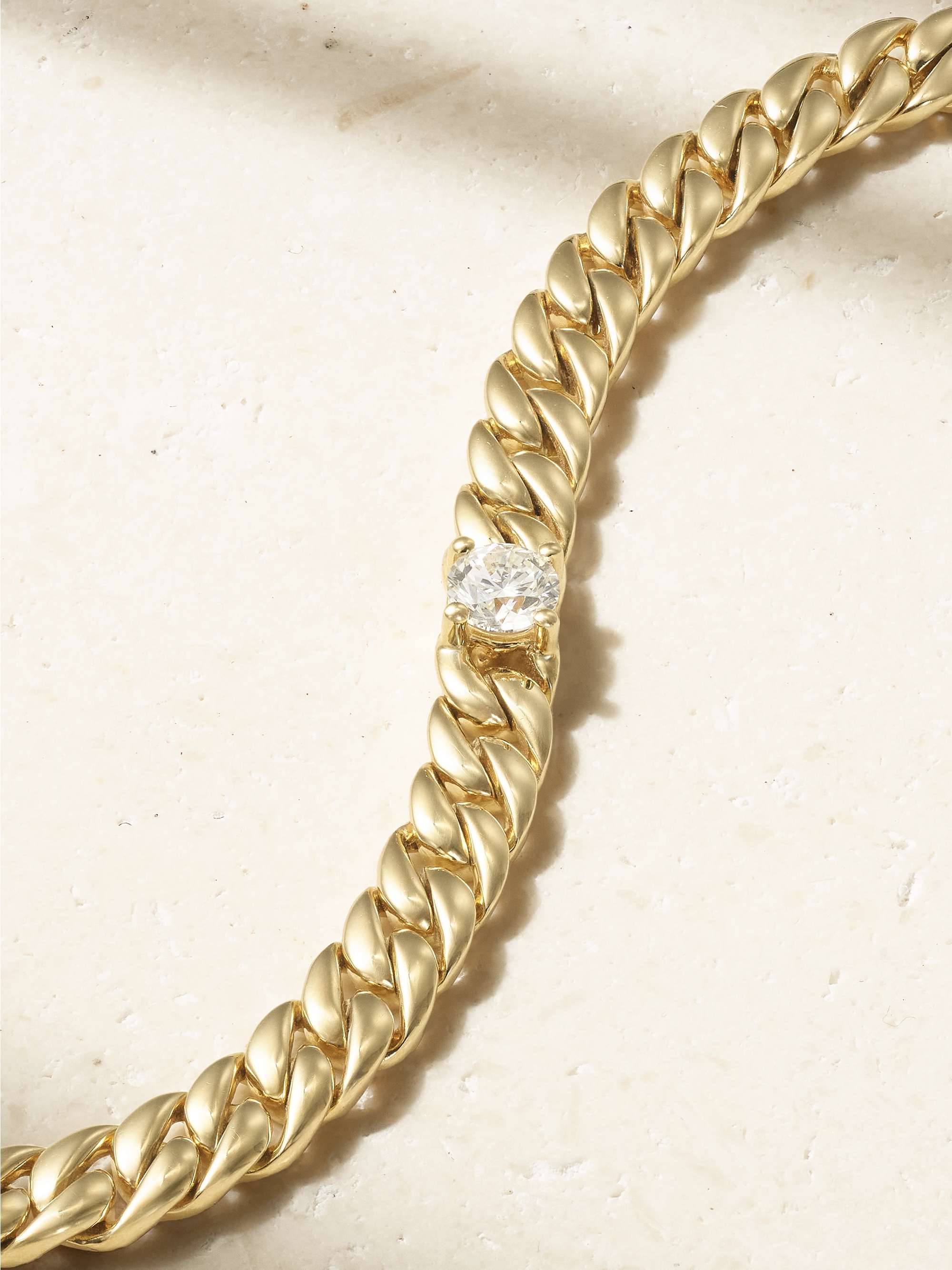 ANITA KO Havana small 18-karat gold diamond bracelet