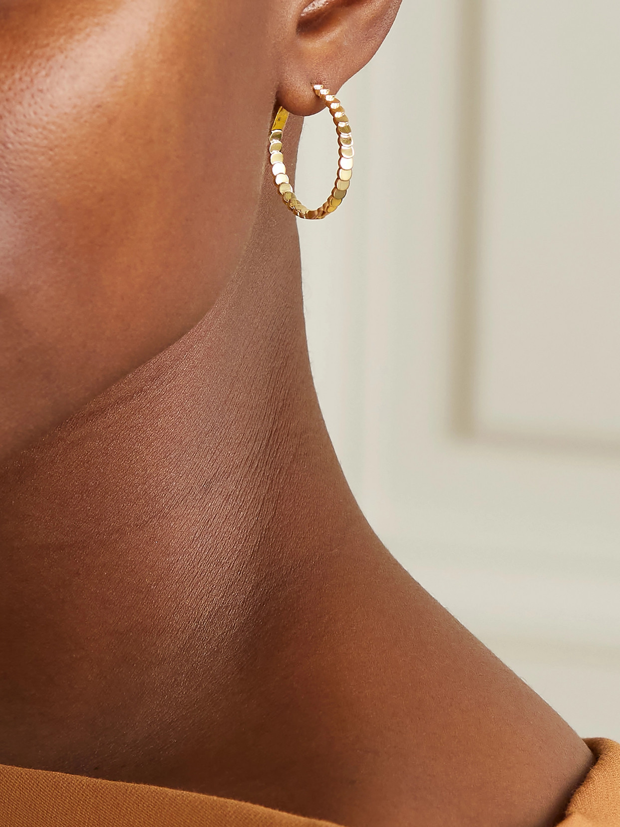 Anita Ko Luna 18-karat Gold Hoop Earrings In Gold