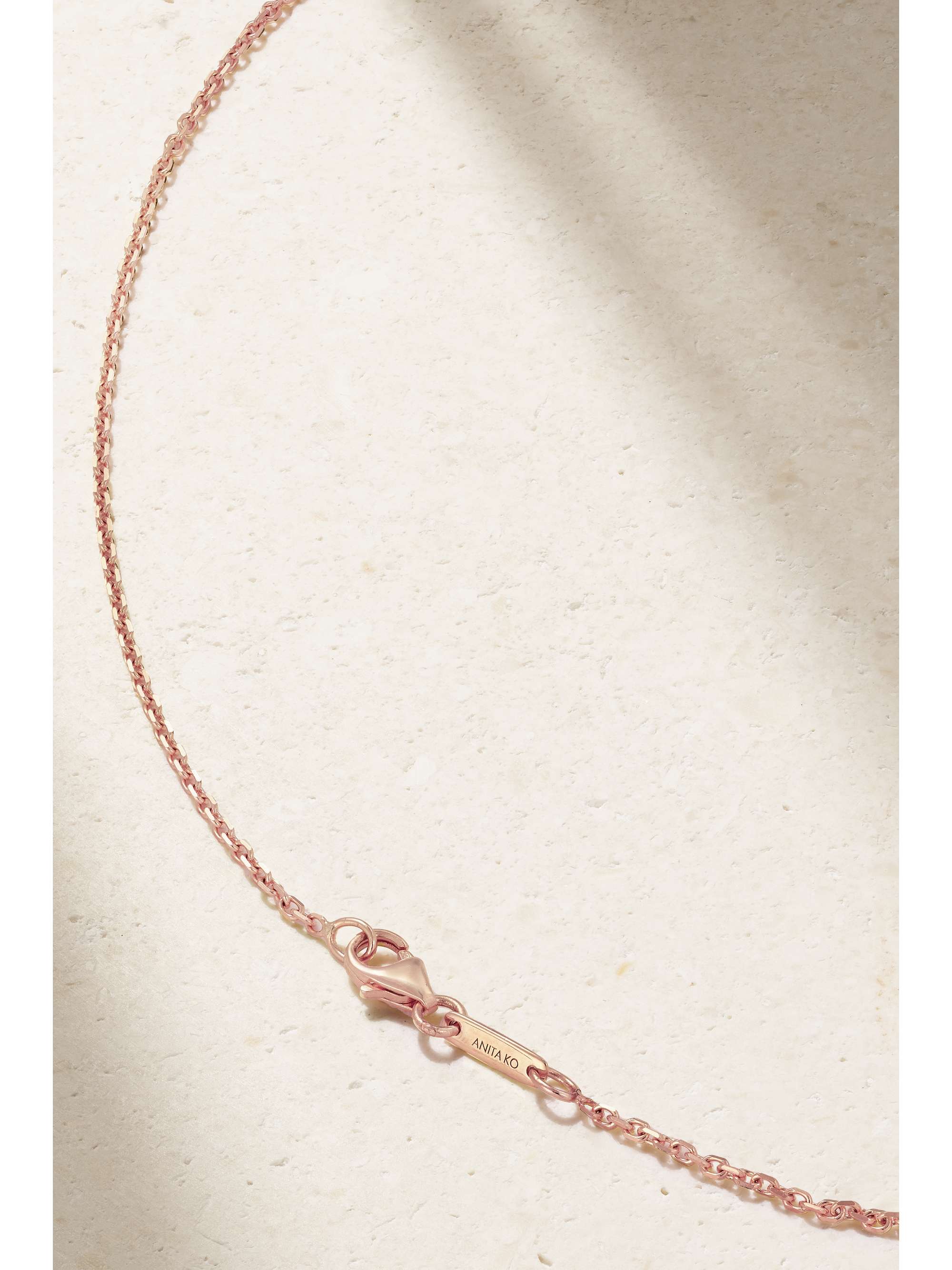 ANITA KO 18-karat rose gold diamond necklace