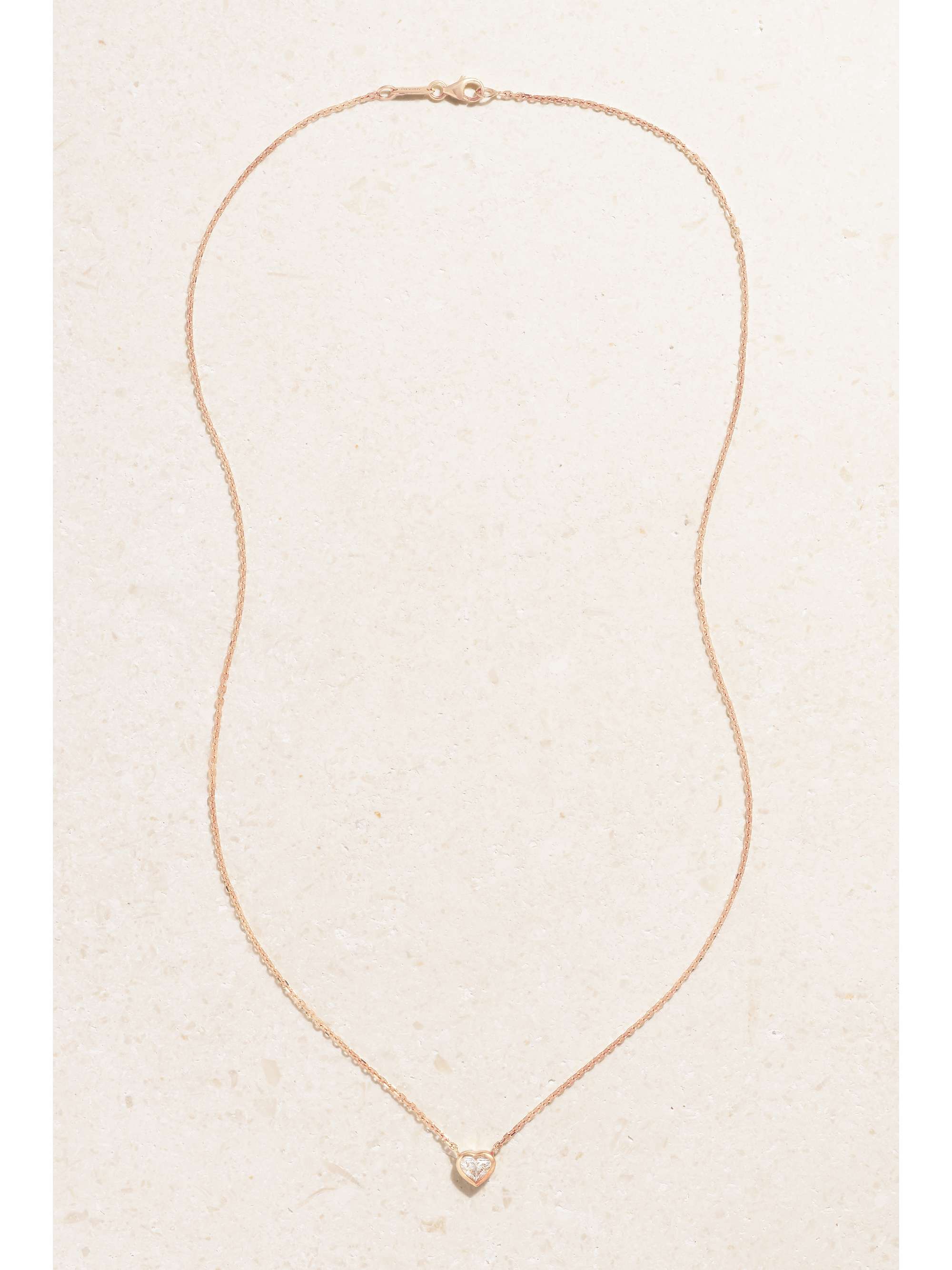 ANITA KO 18-karat rose gold diamond necklace