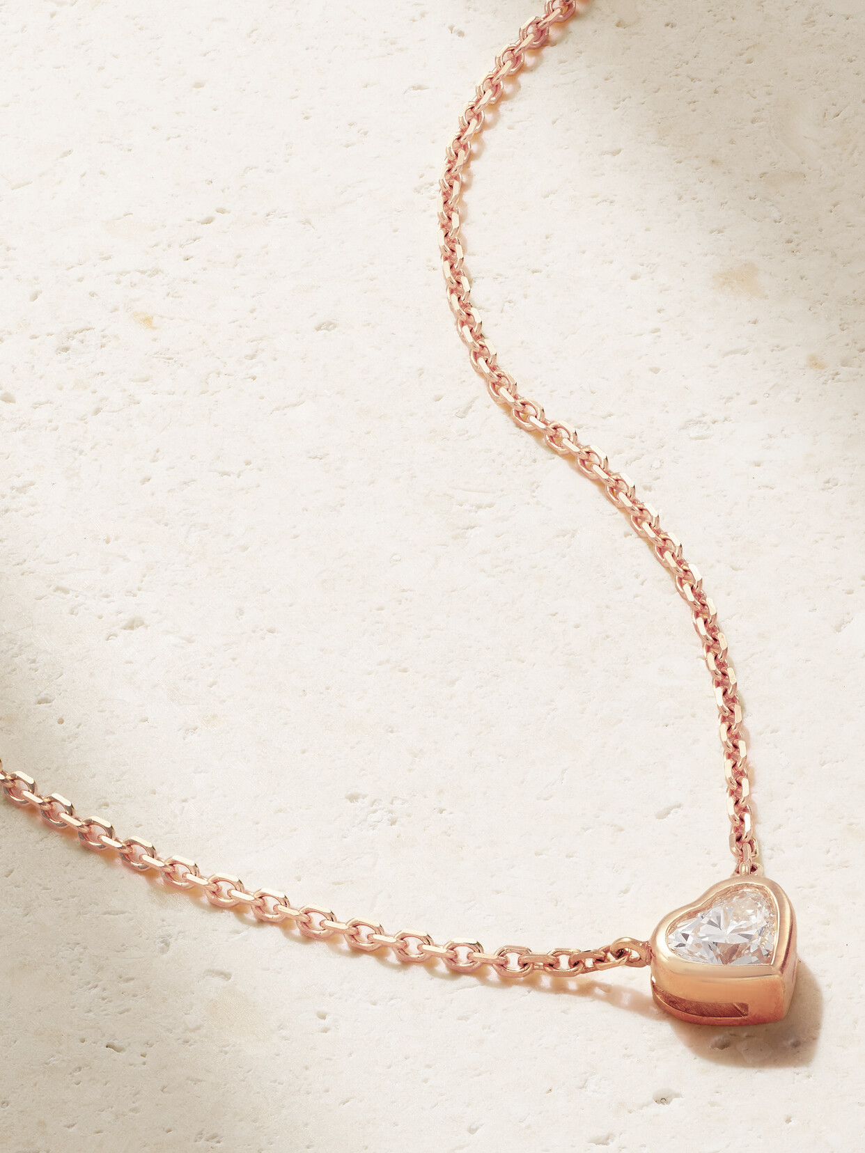 Anita Ko 18-karat Rose Gold Diamond Necklace