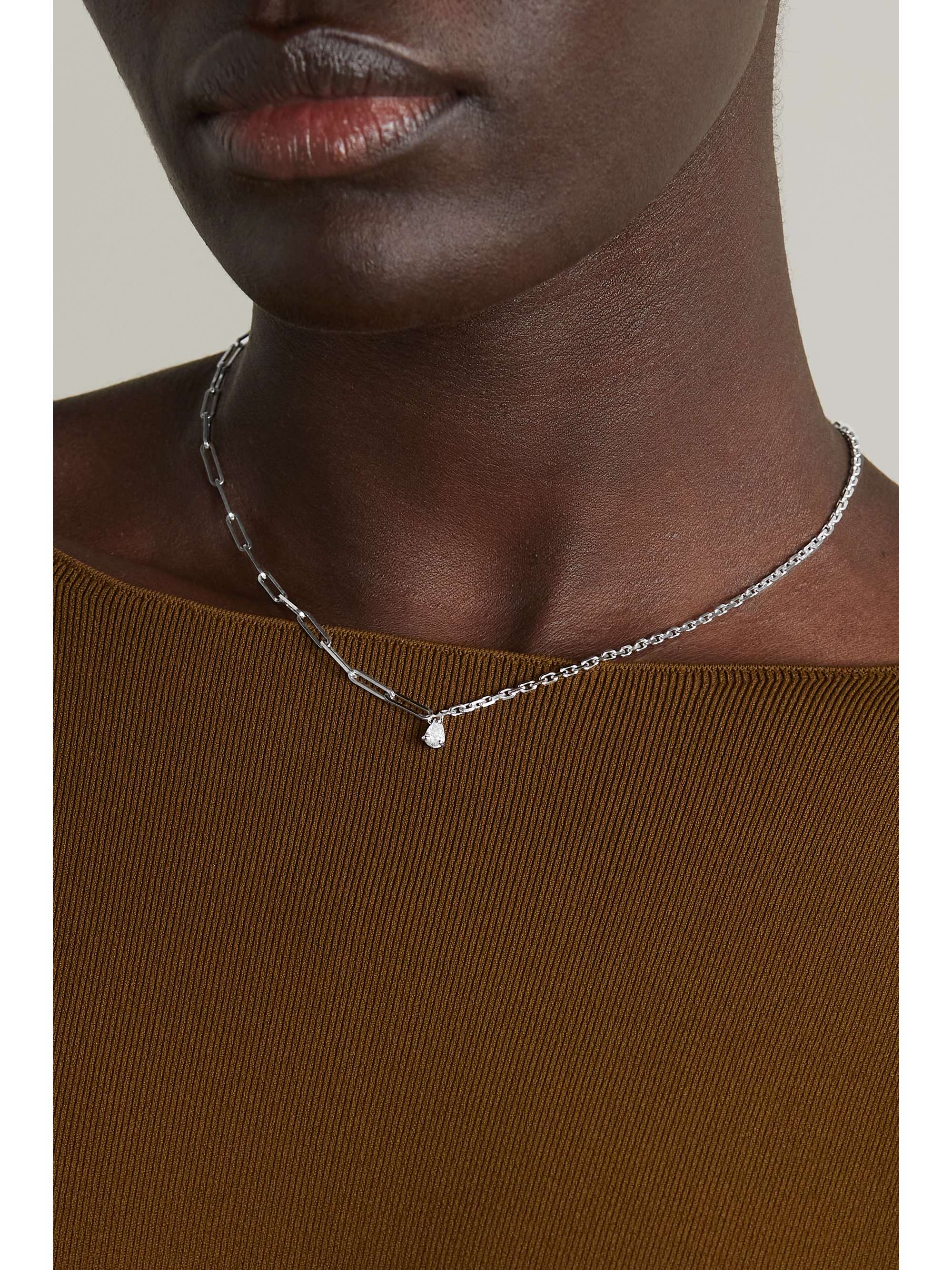 gold diamond necklace | YVONNE 