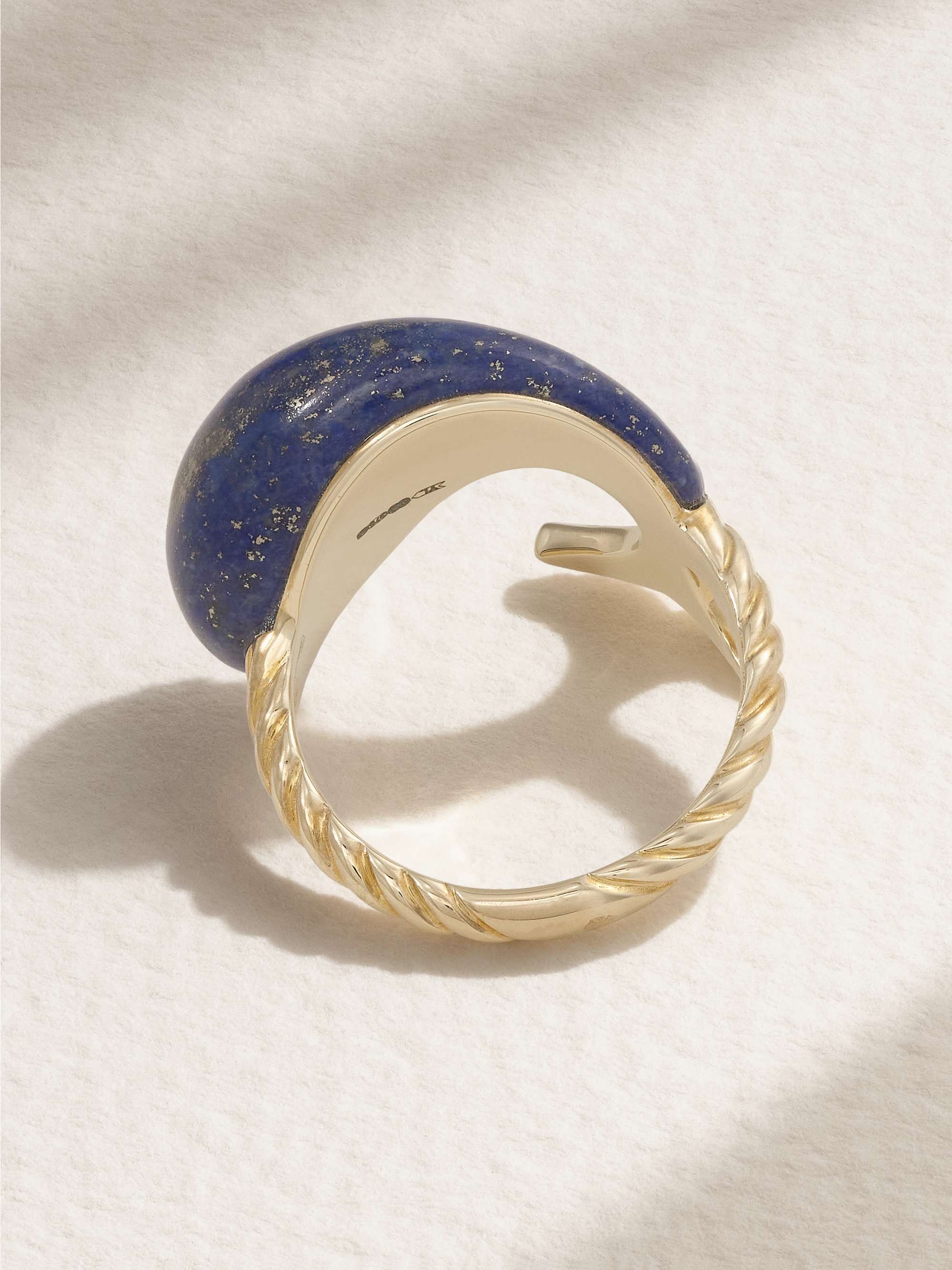 YVONNE LÉON 9-karat gold, lapis lazuli and diamond ring