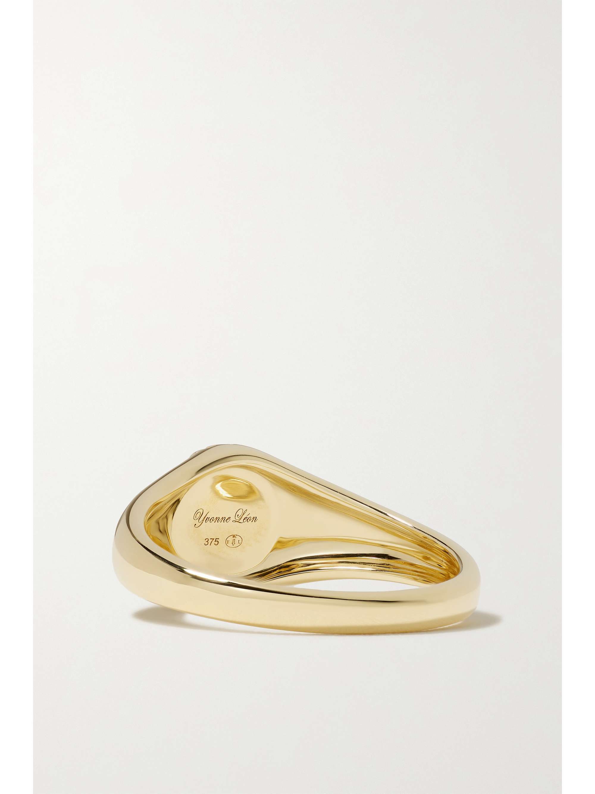 YVONNE LÉON 9-karat gold, onyx and diamond ring