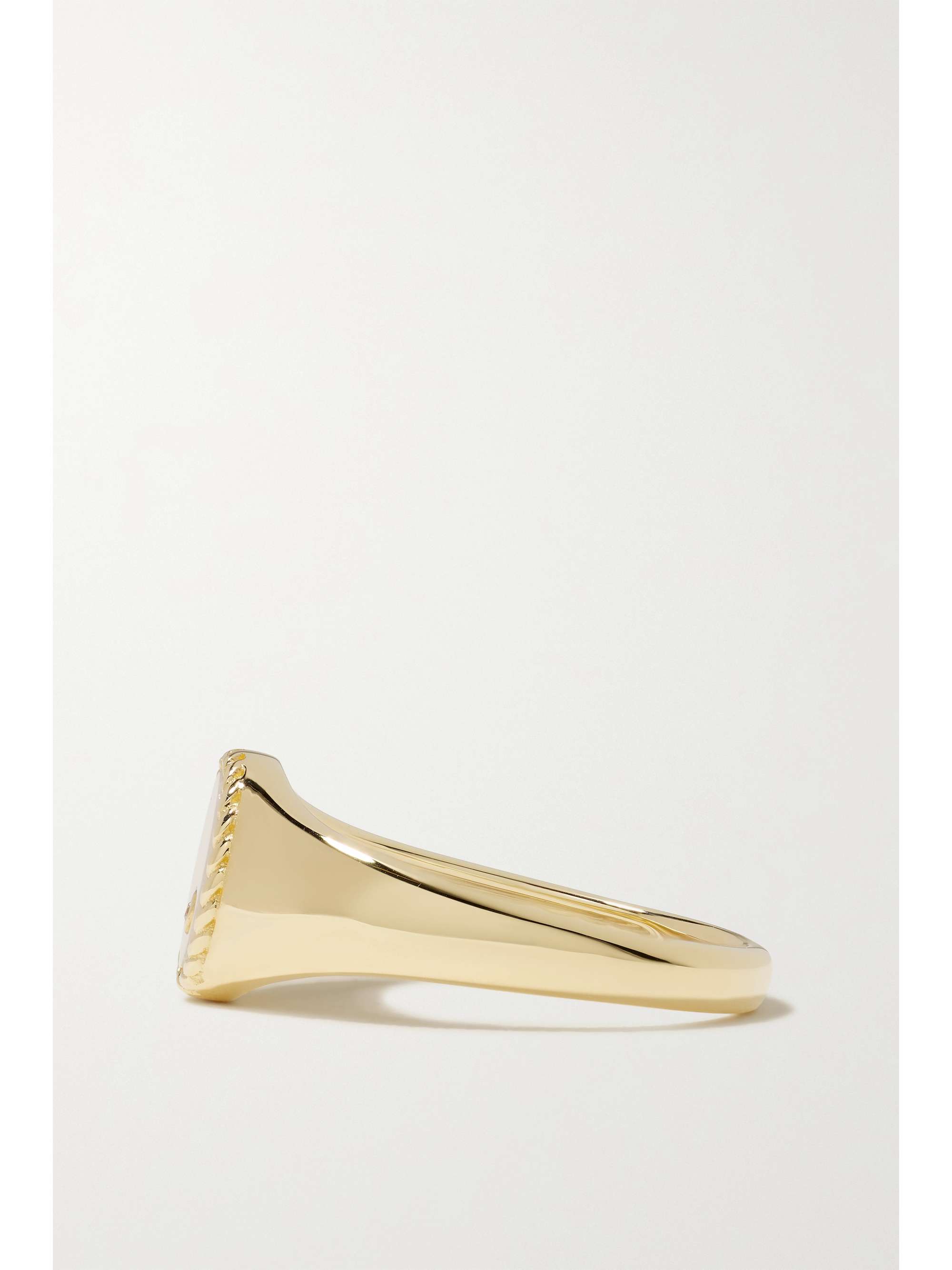 YVONNE LÉON 9-karat gold, onyx and diamond ring