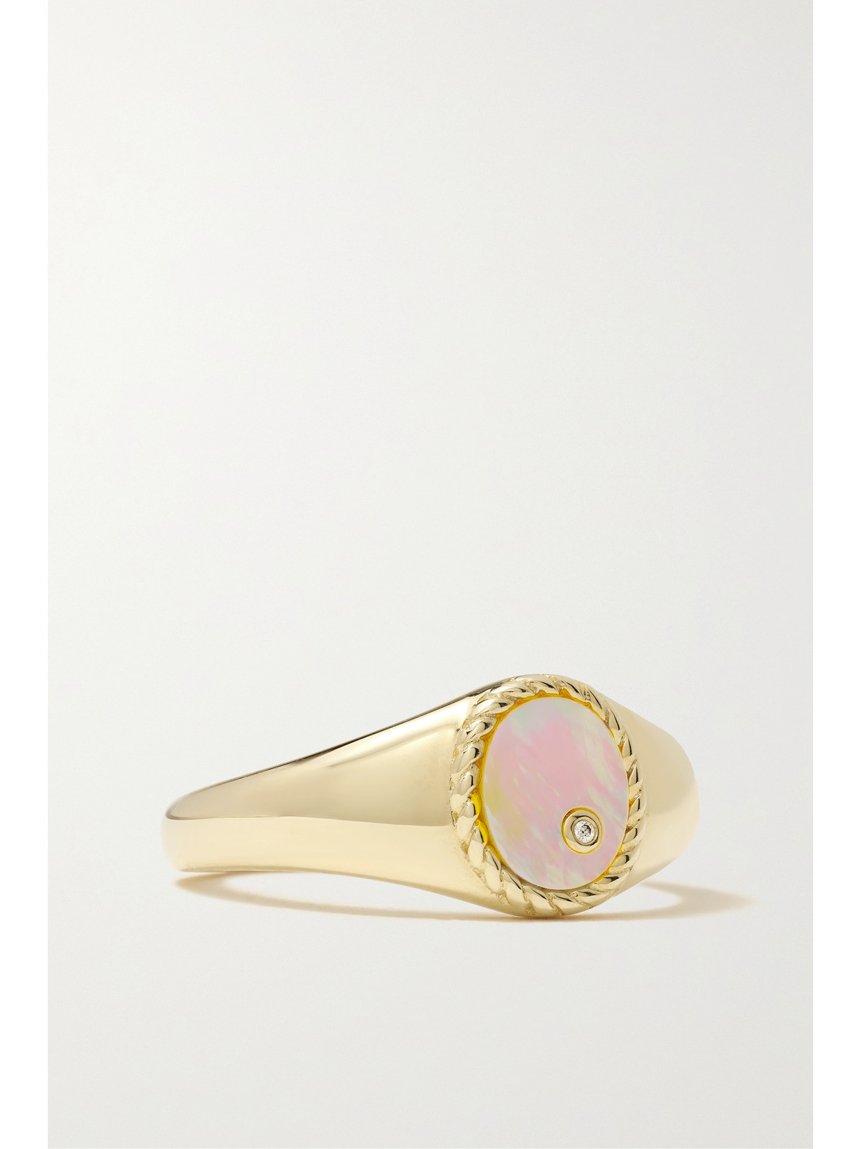 Yvonne Léon 9-karat Gold, Mother-of-pearl And Diamond Ring