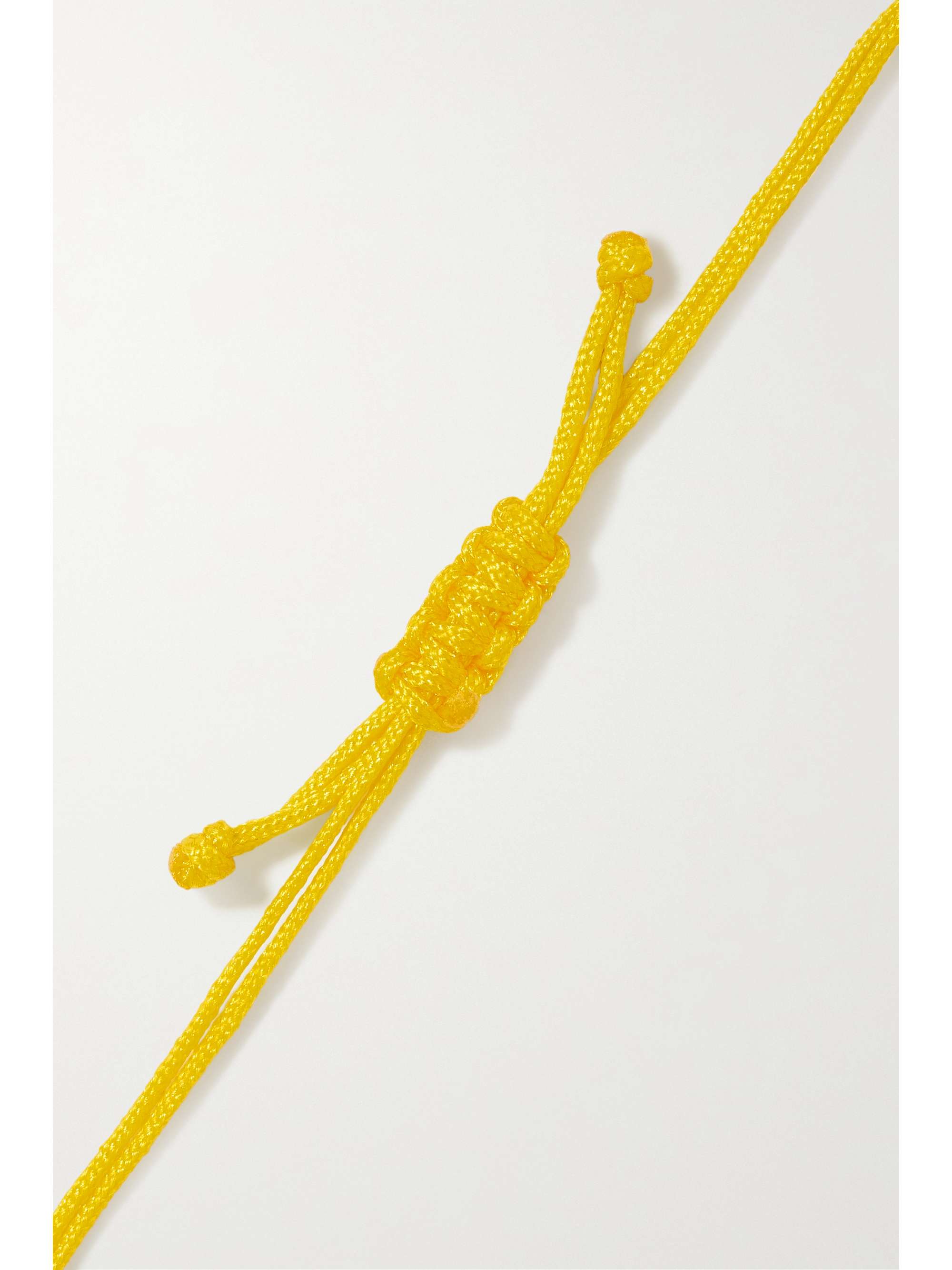 YVONNE LÉON 9-karat white and yellow gold, cord, citrine and diamond bracelet