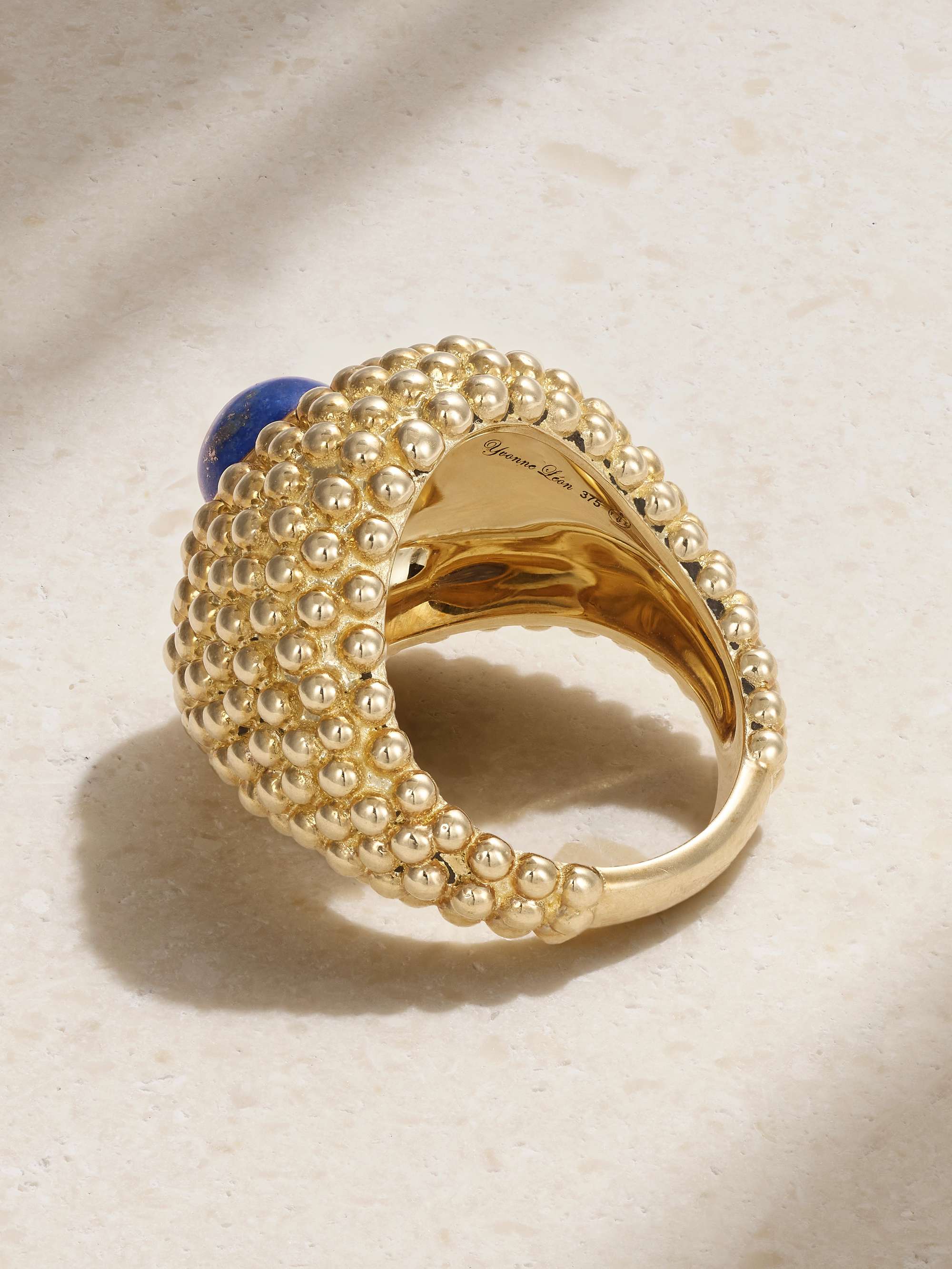 YVONNE LÉON 9-karat gold lapis lazuli ring