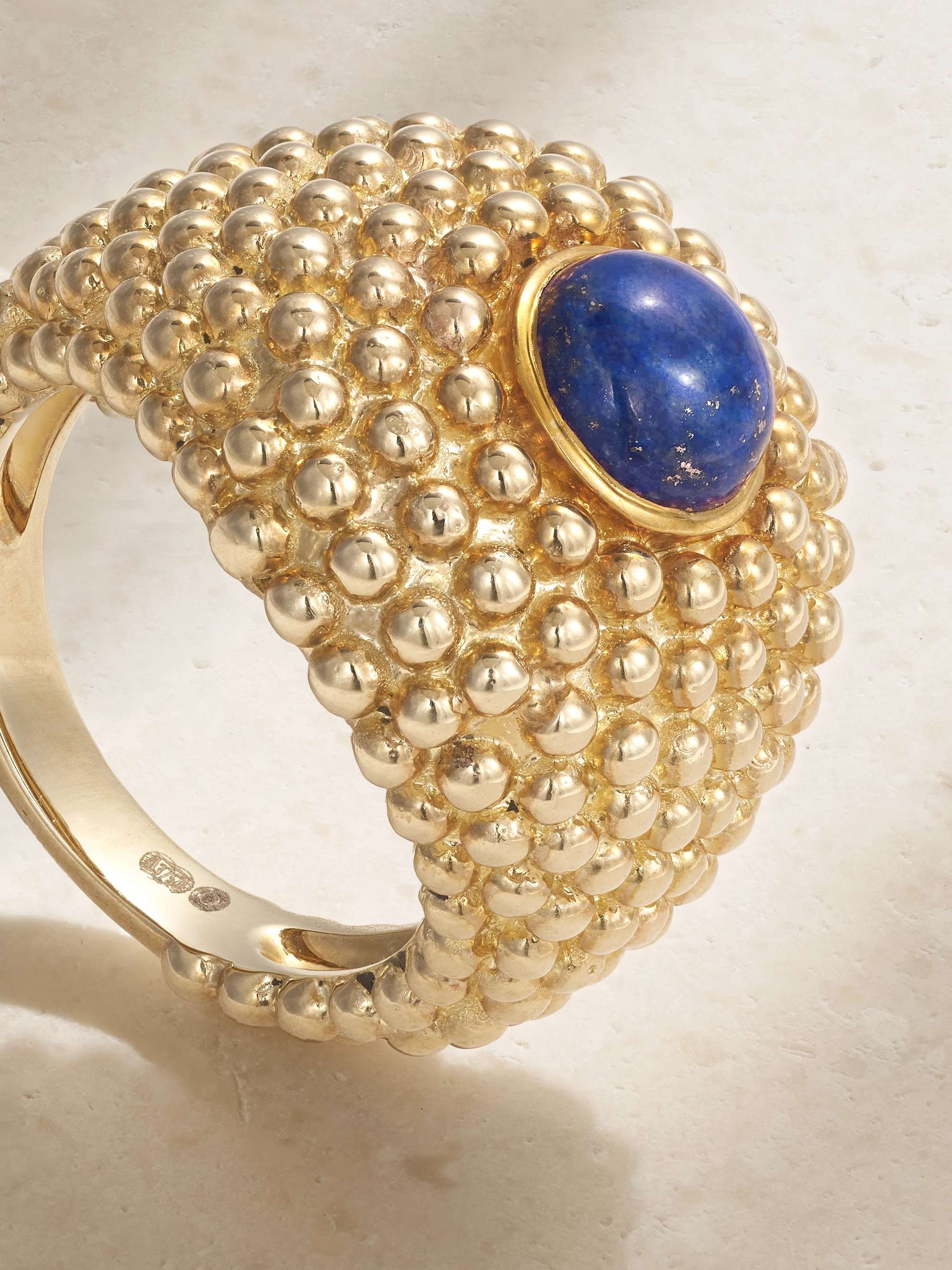 YVONNE LÉON 9-karat gold lapis lazuli ring