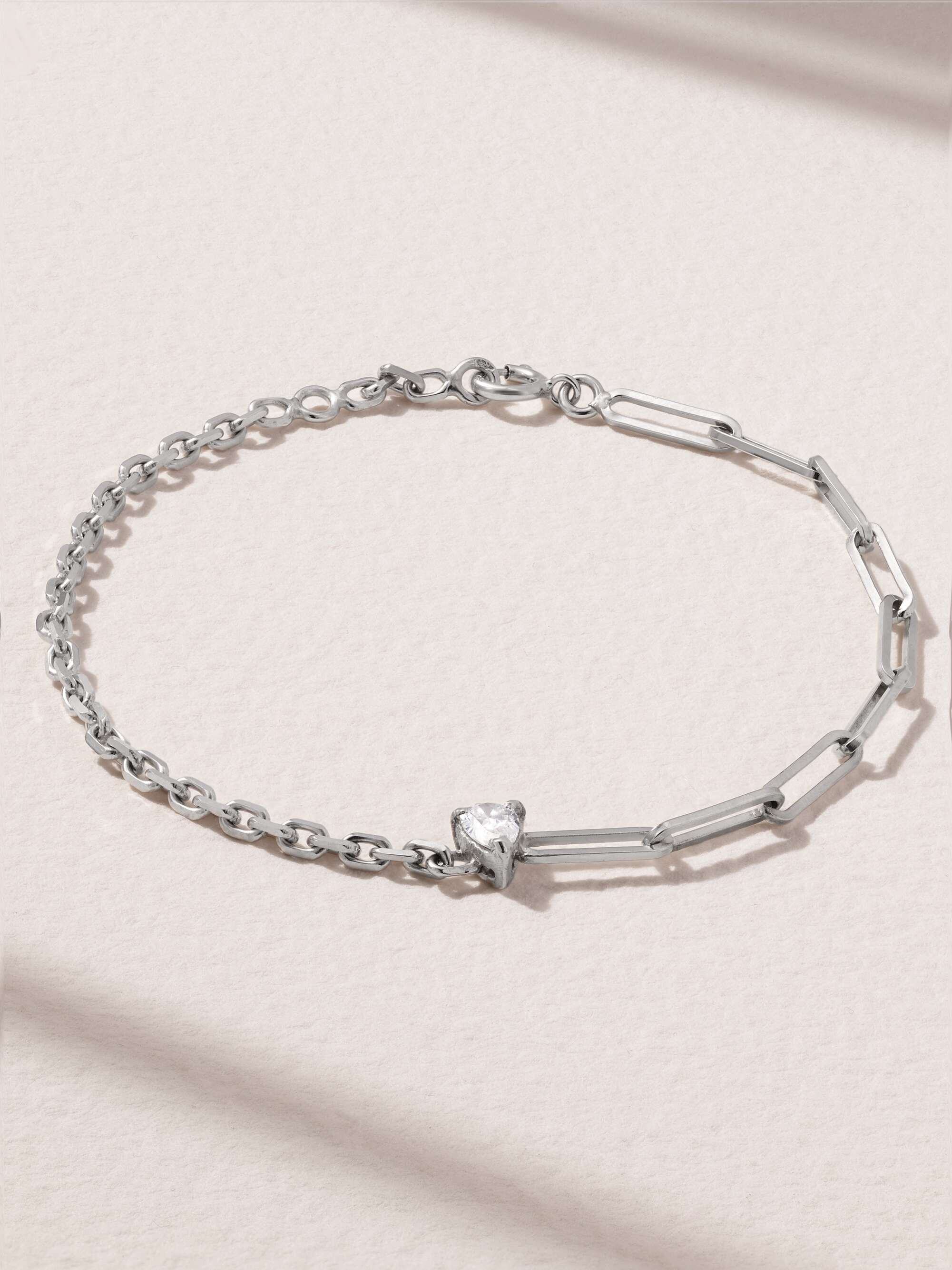 Yvonne Léon - 18-karat White Gold Diamond Bracelet - One Size - Net A Porter