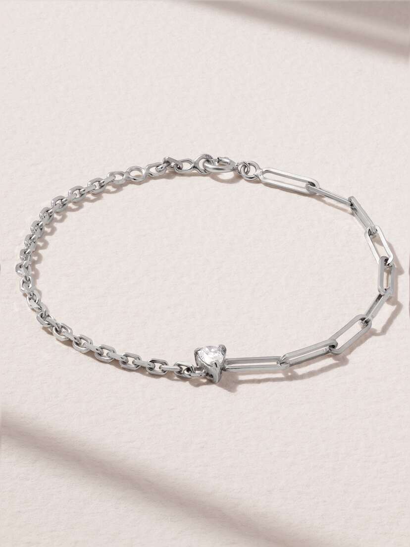 Yvonne Léon 18-karat White Gold Diamond Bracelet